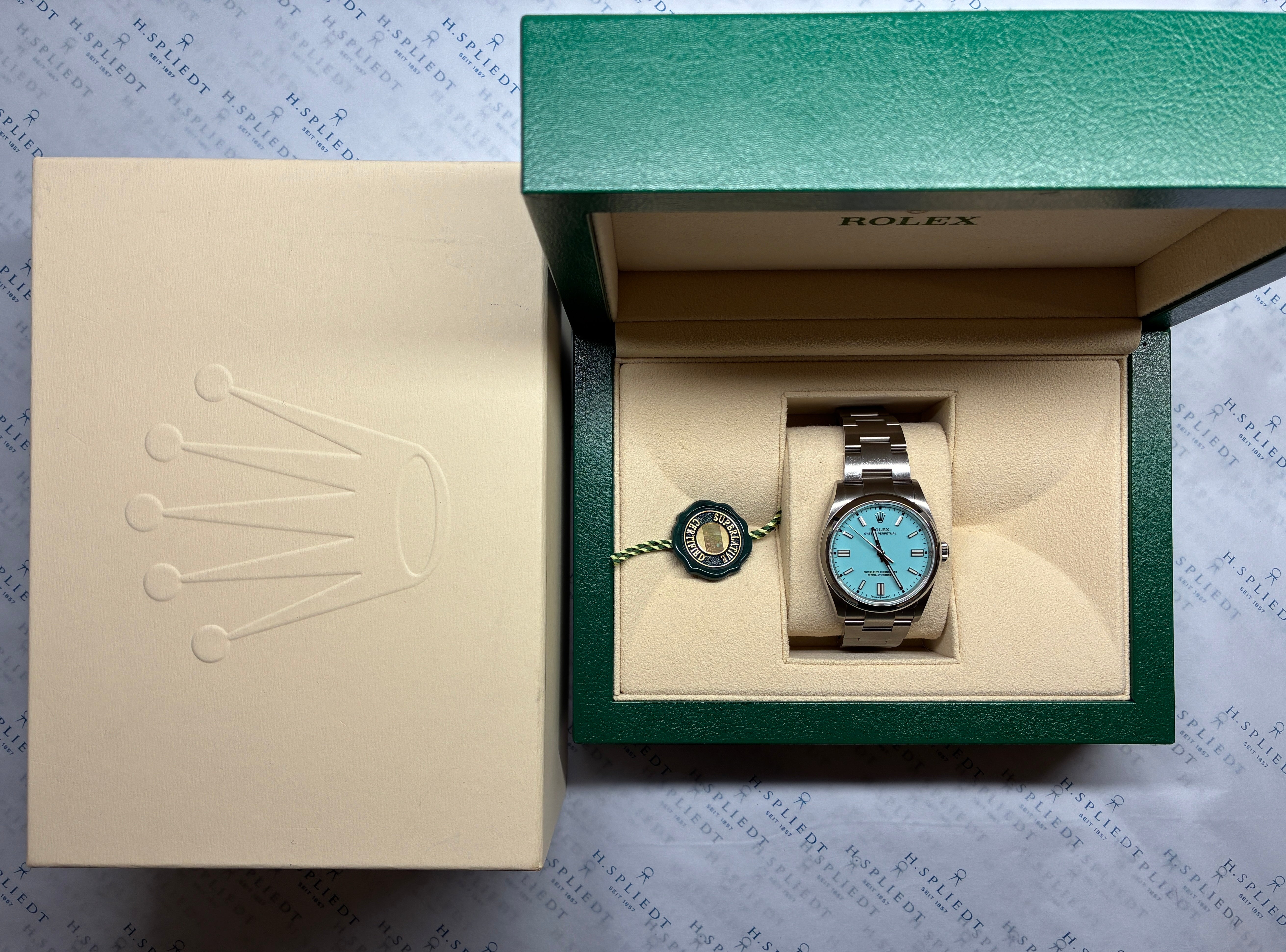 Oyster Perpetual 36 Tiffany Dial / Box & Papers / 2023