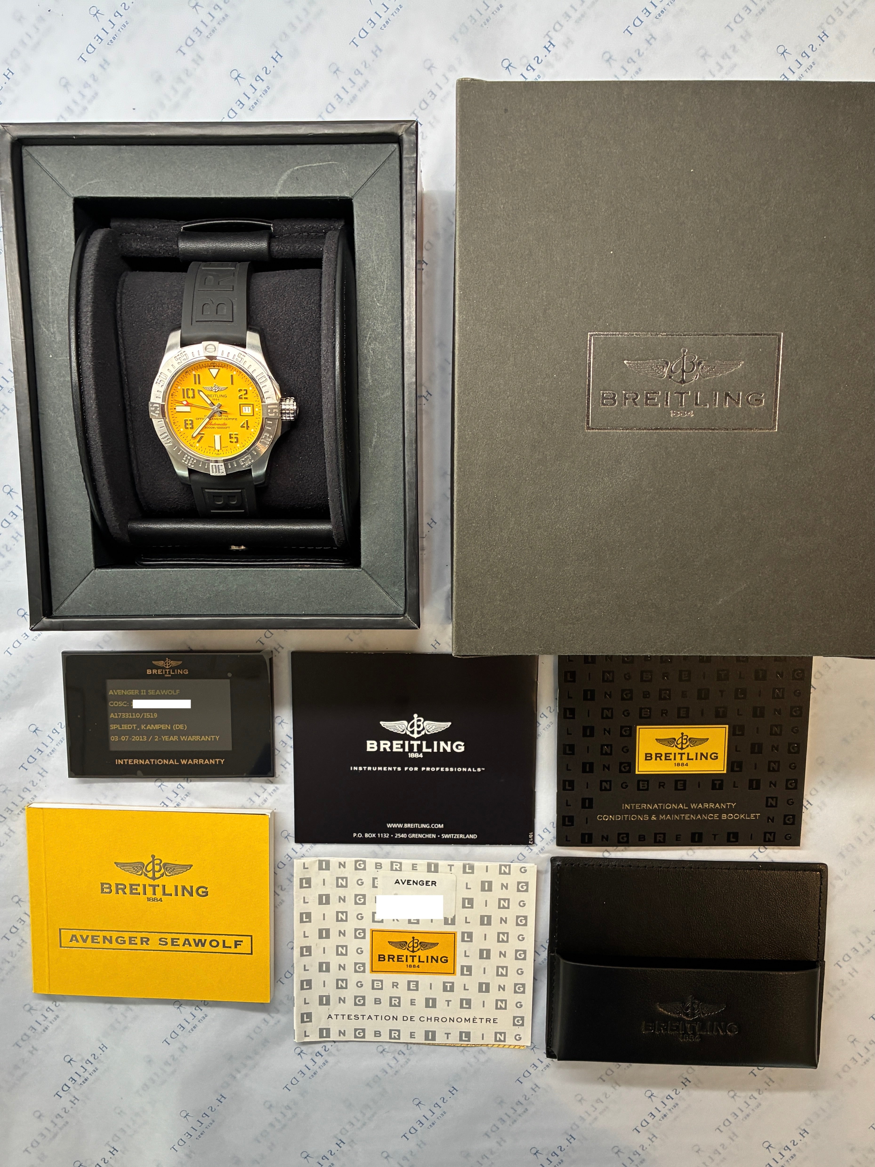 Avenger II Seawolf Yellow Dial / Rubber Strap / automatic / Full Set / very good Condition / Germany 2013