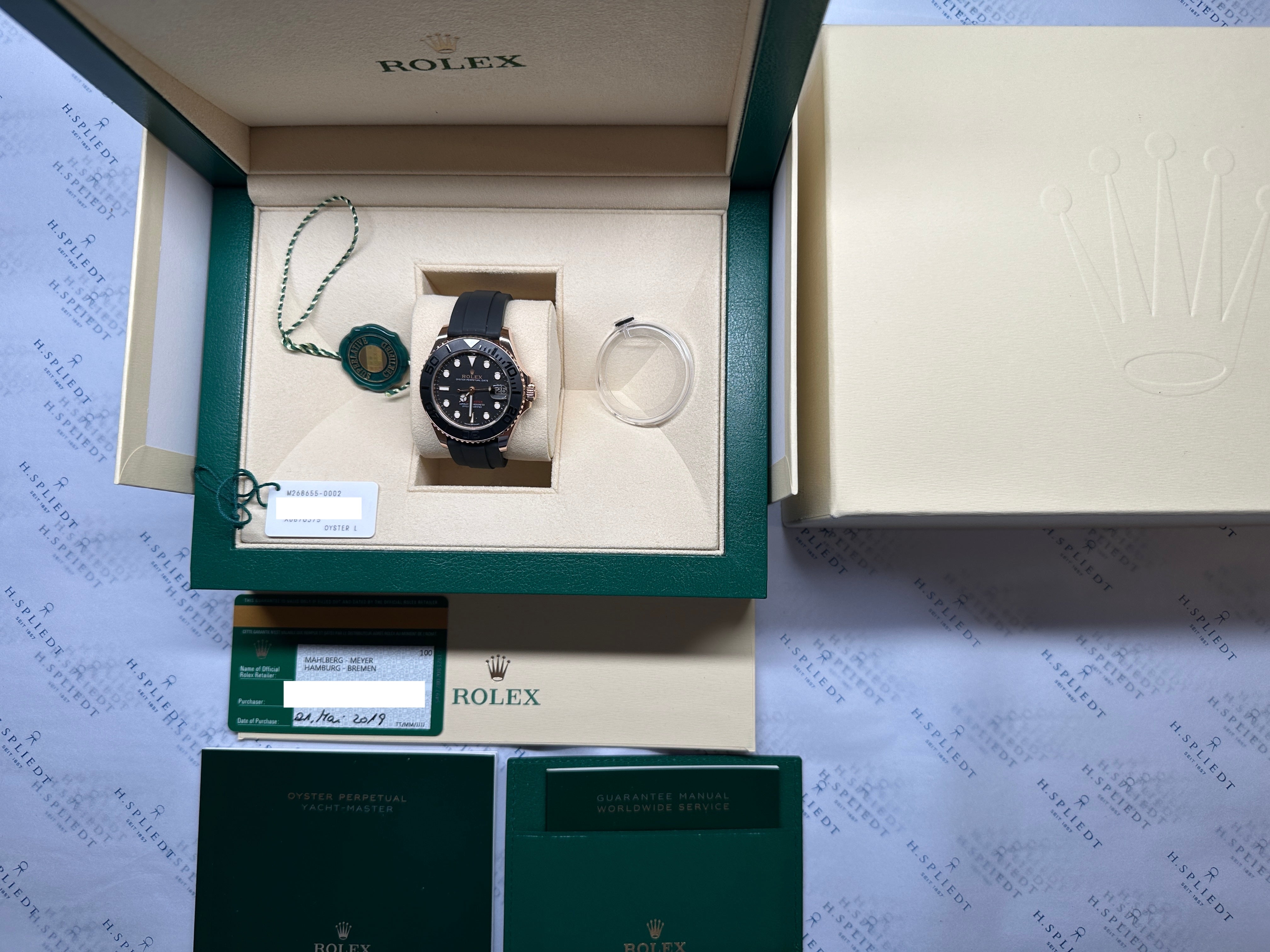 Yacht-Master 37 Oysterflex Everose / Full Set / 2019