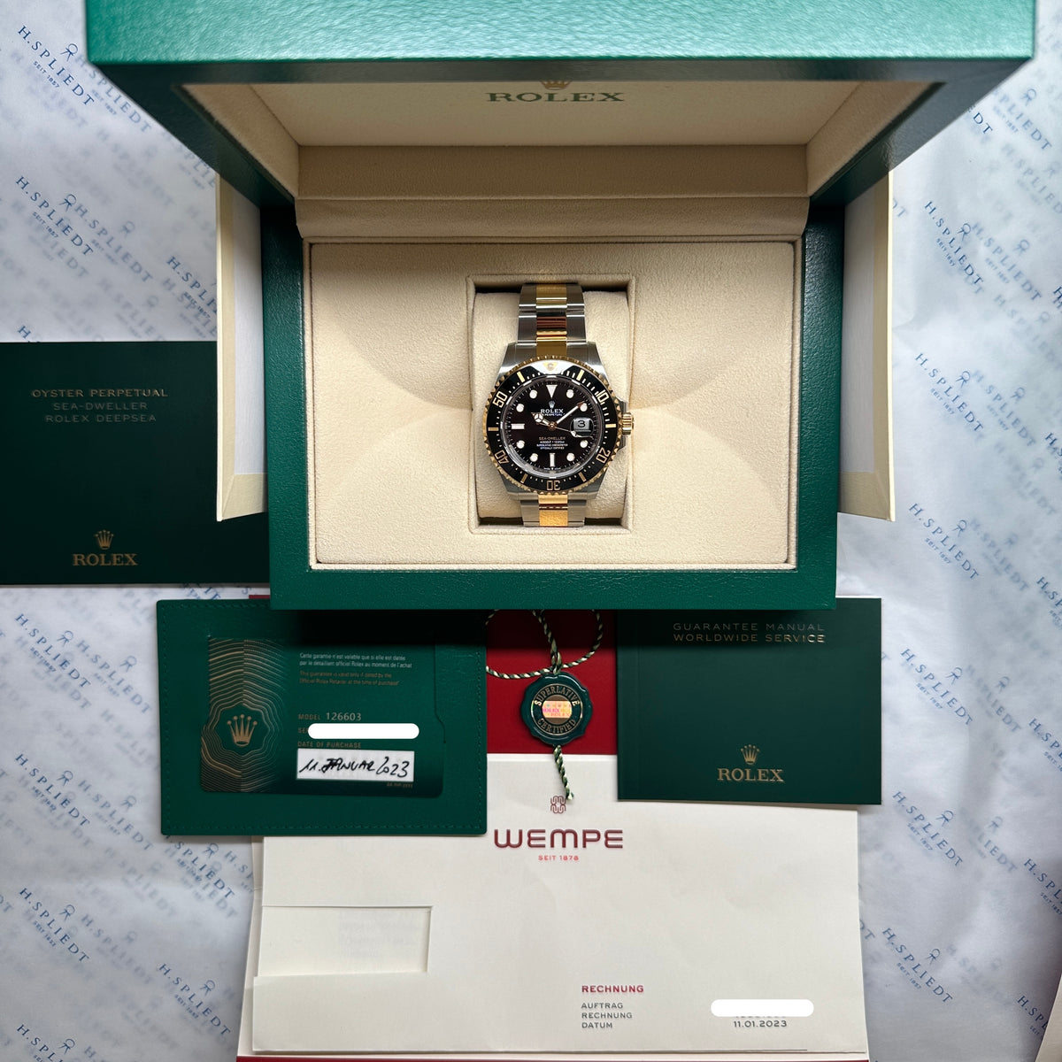 Sea-Dweller 126603 Two Tone / Unworn / Full Set + Invoice / 2023