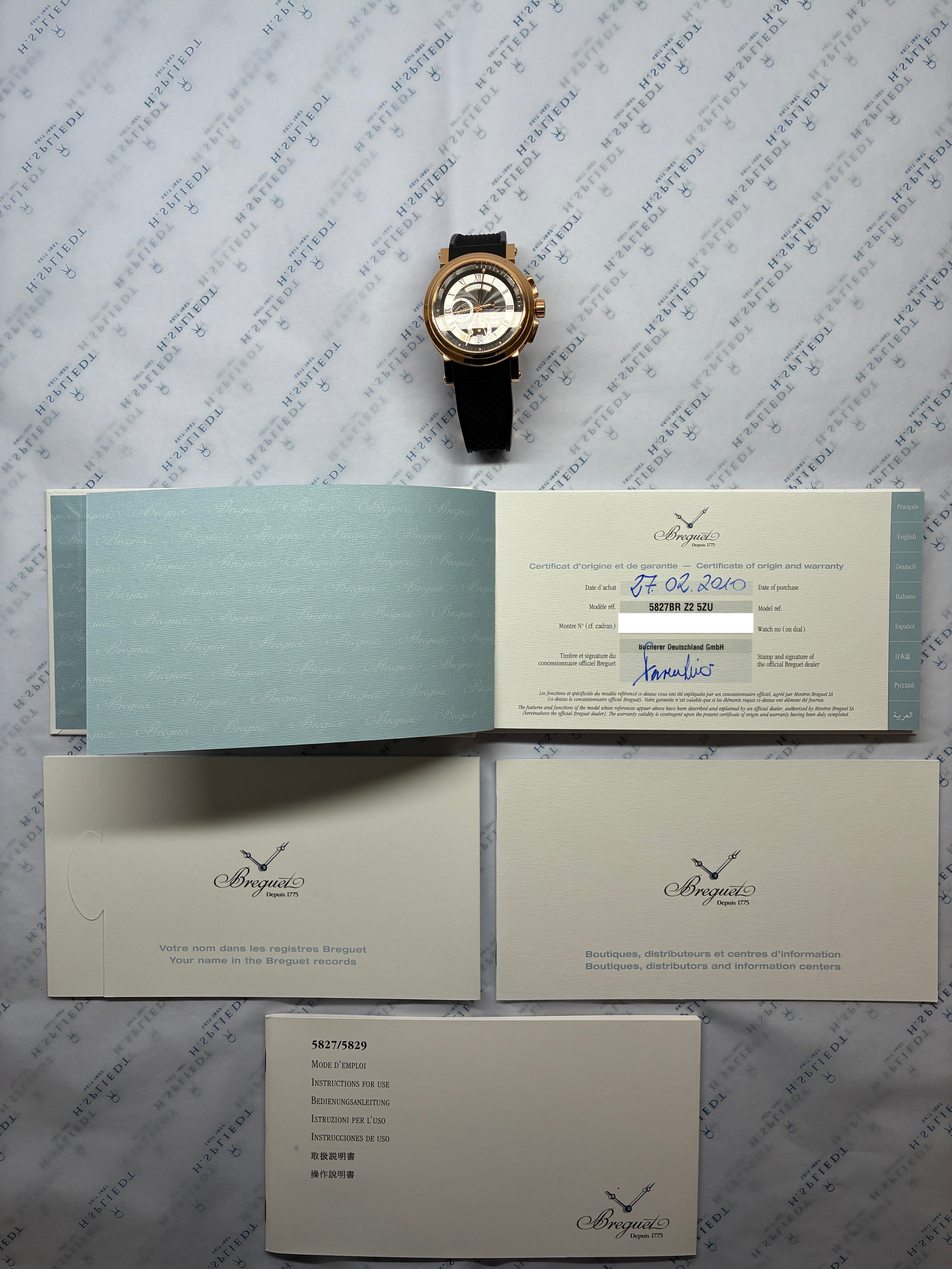 Chronograph / Roségold / Folding Clasp / Full-Set / 2010