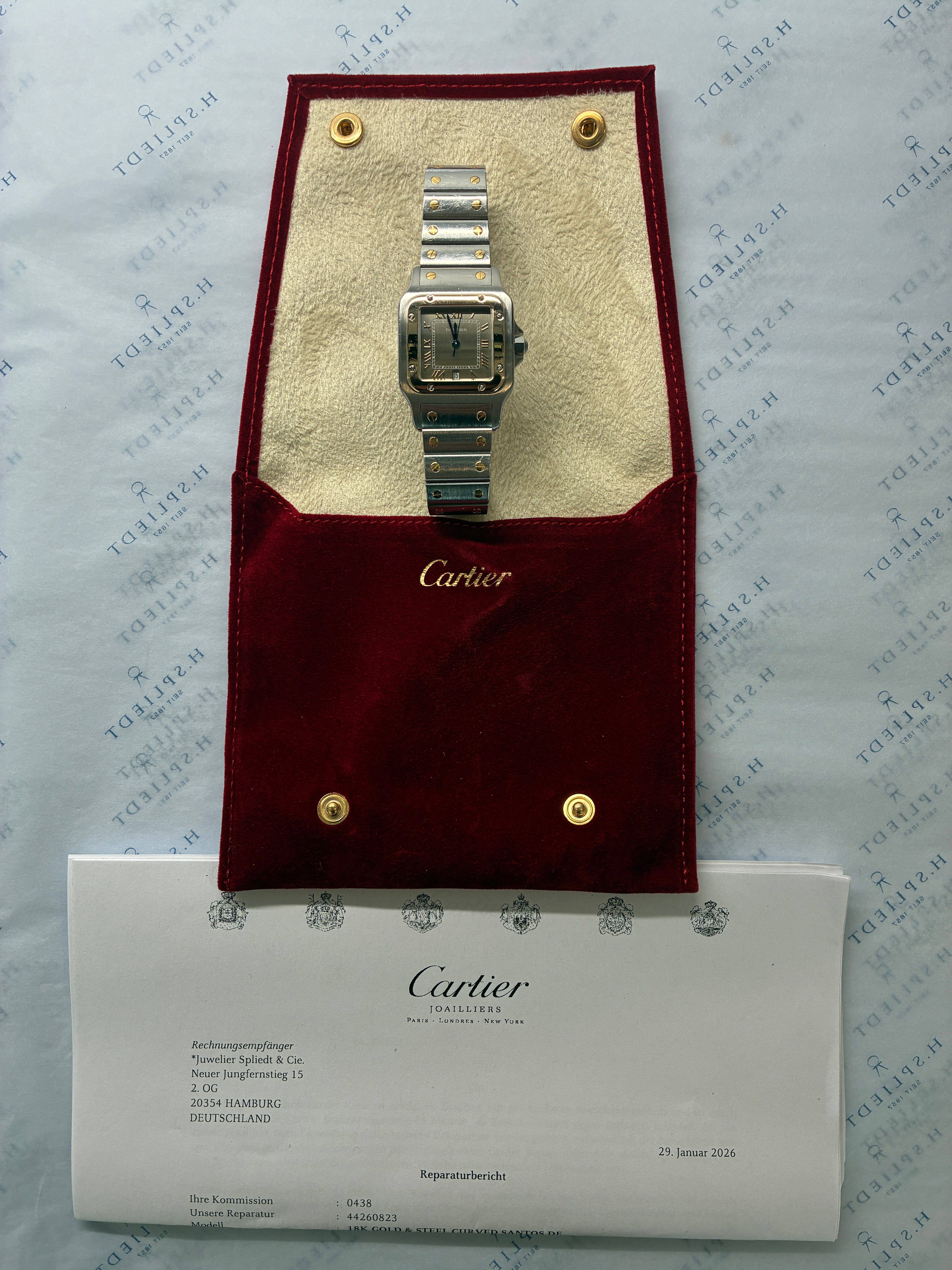Santos Galbée / Gold Dial / Bicolor / Service 2026 / Unpolished