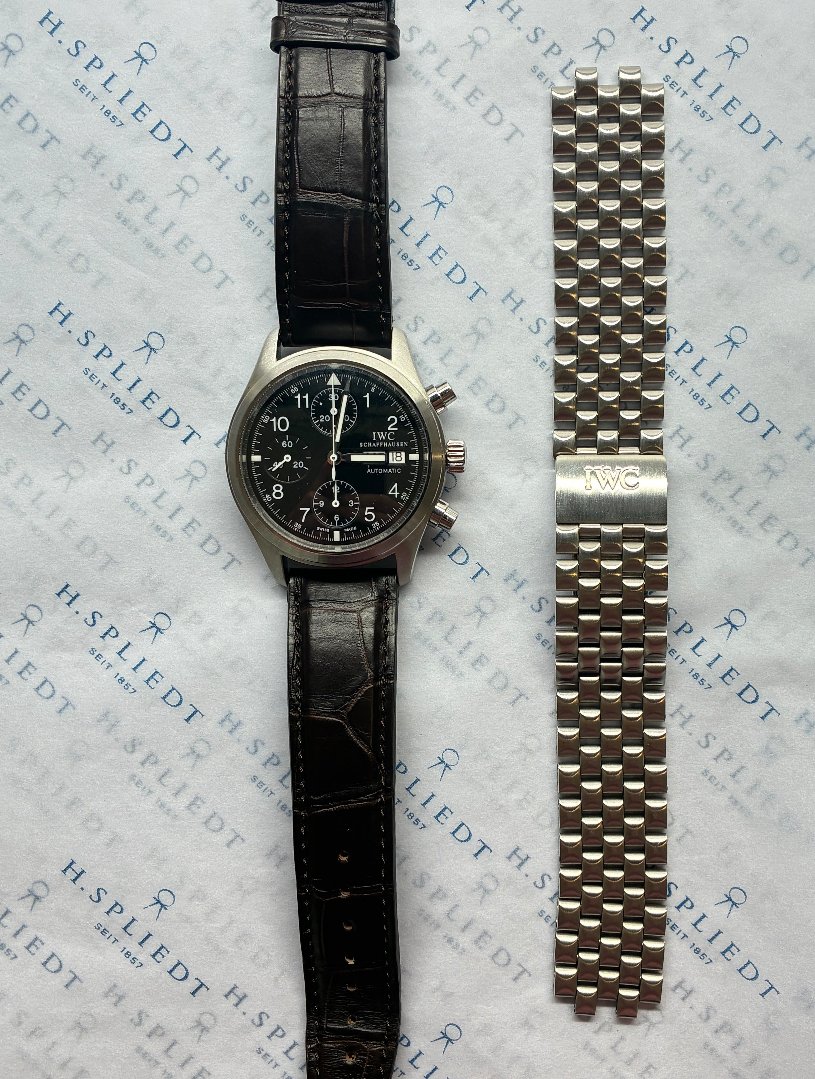 Fliegeruhr / Pilot Chronograph / Second Steel Strap / Watch only