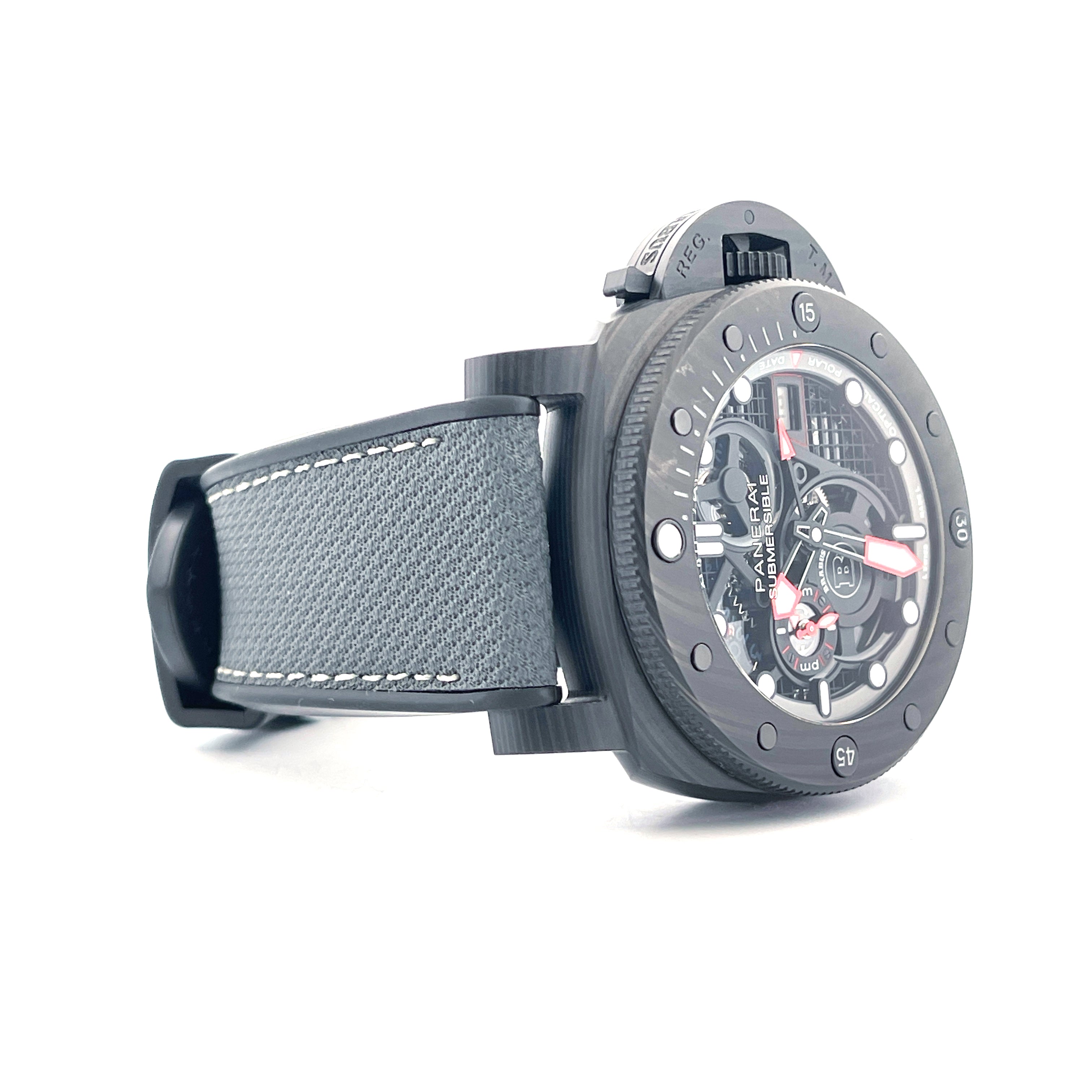 Submersible Carbotec S Brabus Black Ops Pam01240 / Limited Edition 1 of 100 / like new / Full Set + 2nd Strap / Firenze 2022