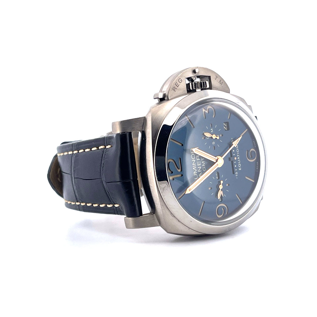 Luminor Equation Of Time GMT / Titan / Blue Sandwich Dial / 8 years warranty (2021) - Juwelier Spliedt