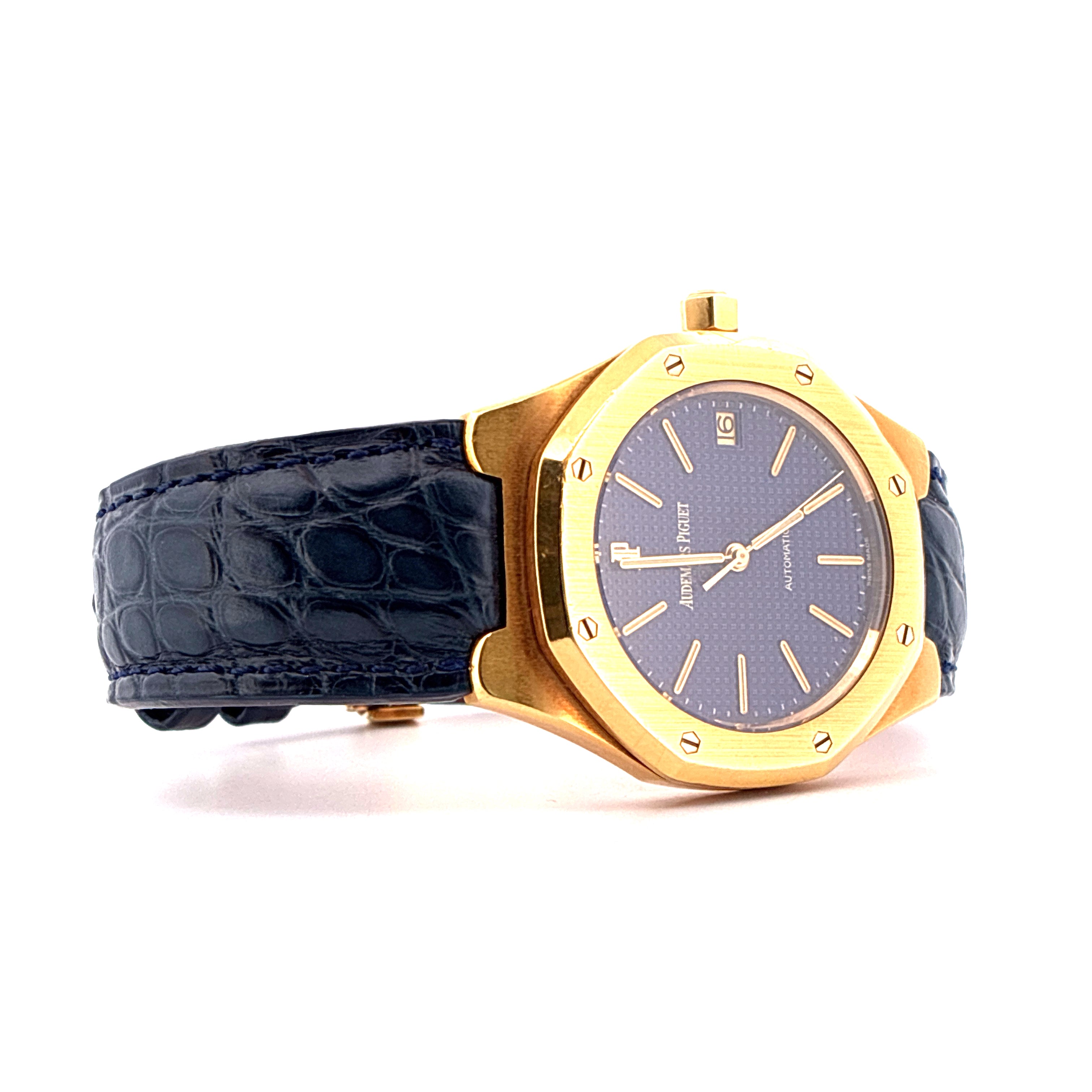 Royal Oak / Blue Dial / Folding Clasp / very rare / D-Series / Vintage / Full-Set / 1995