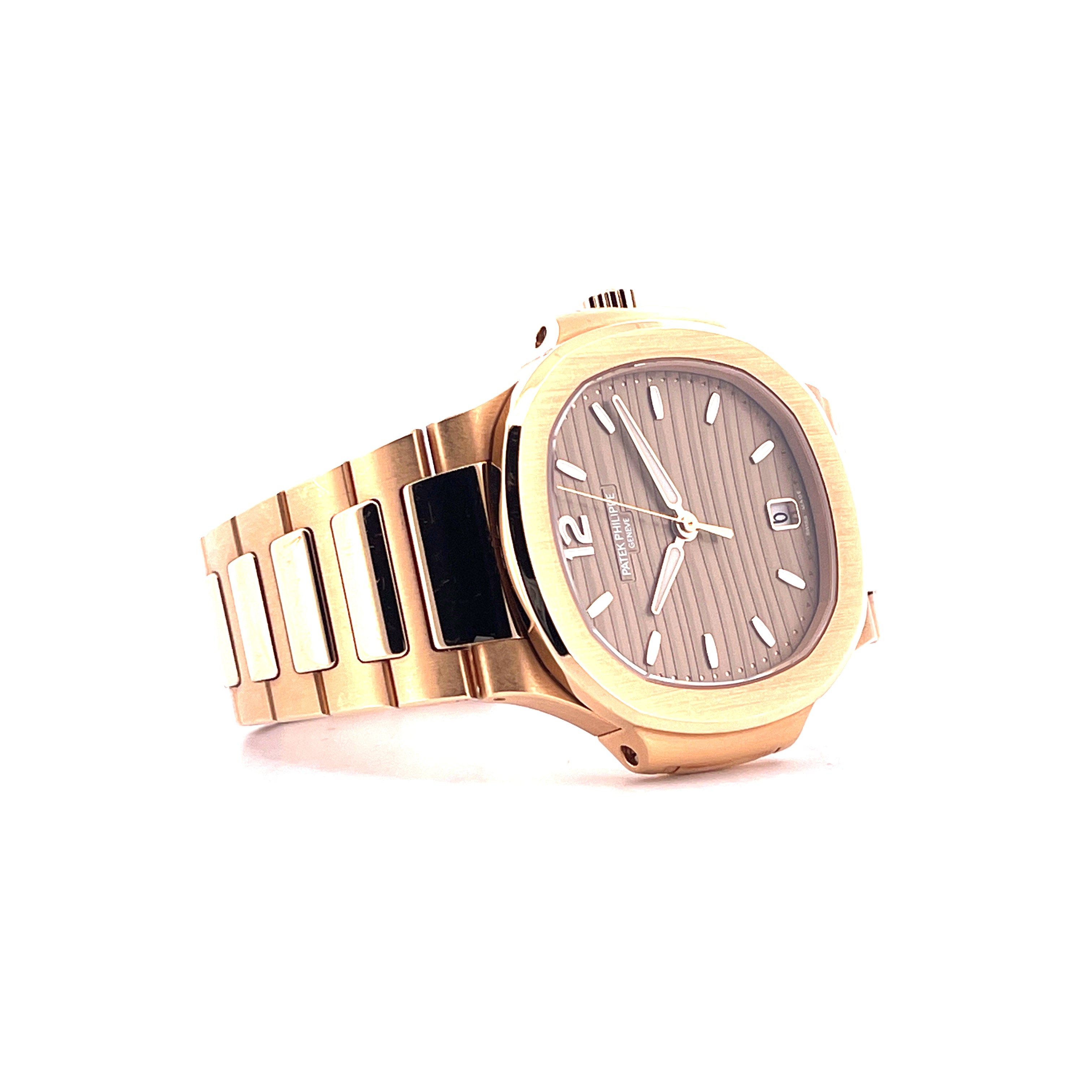 Patek Philippe Nautilus 7118/1R-010 Roségold Damenuhr mit grauem Zifferblatt und integriertem Roségoldarmband