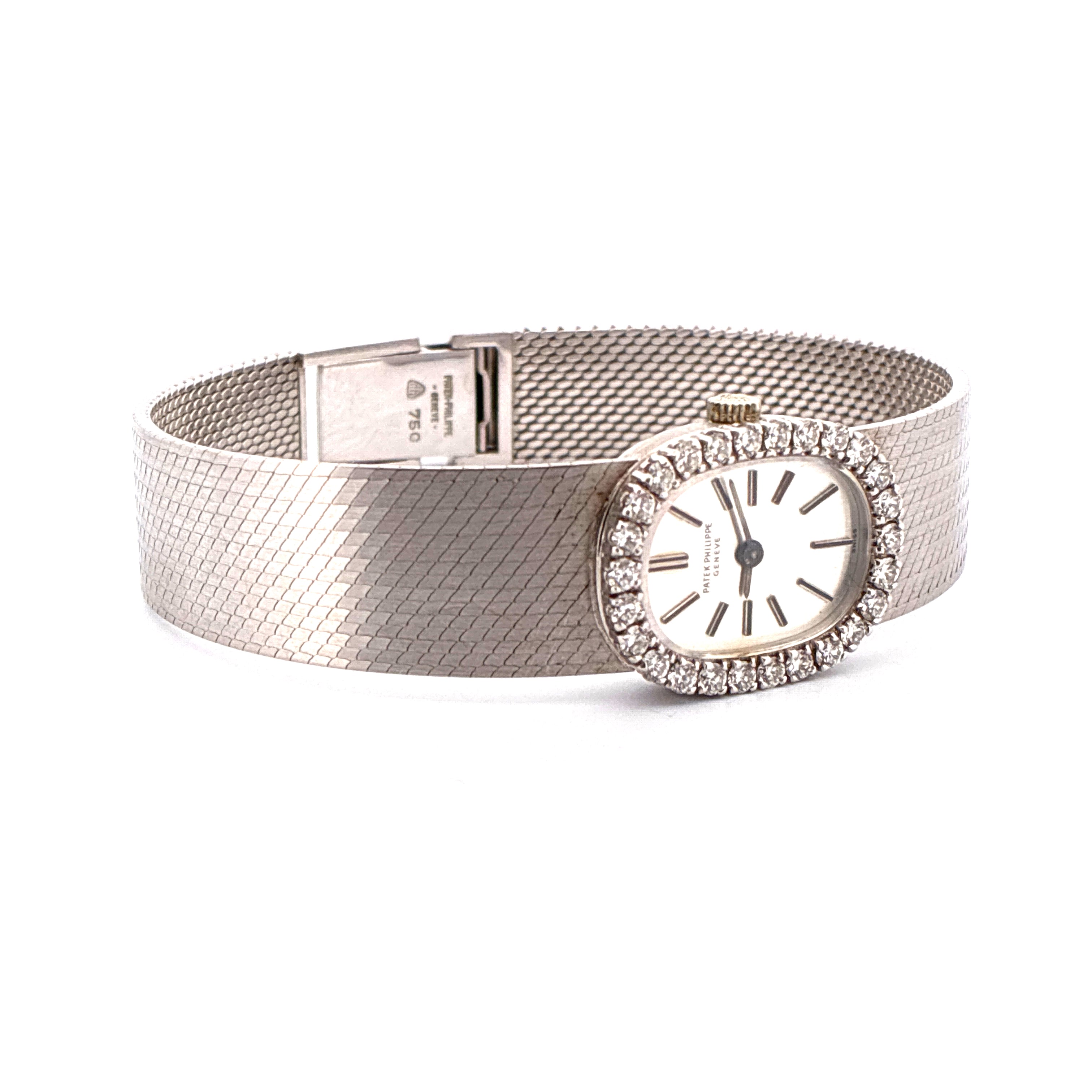 3366/1 18K whitegold / diamonds / silver dial / Box