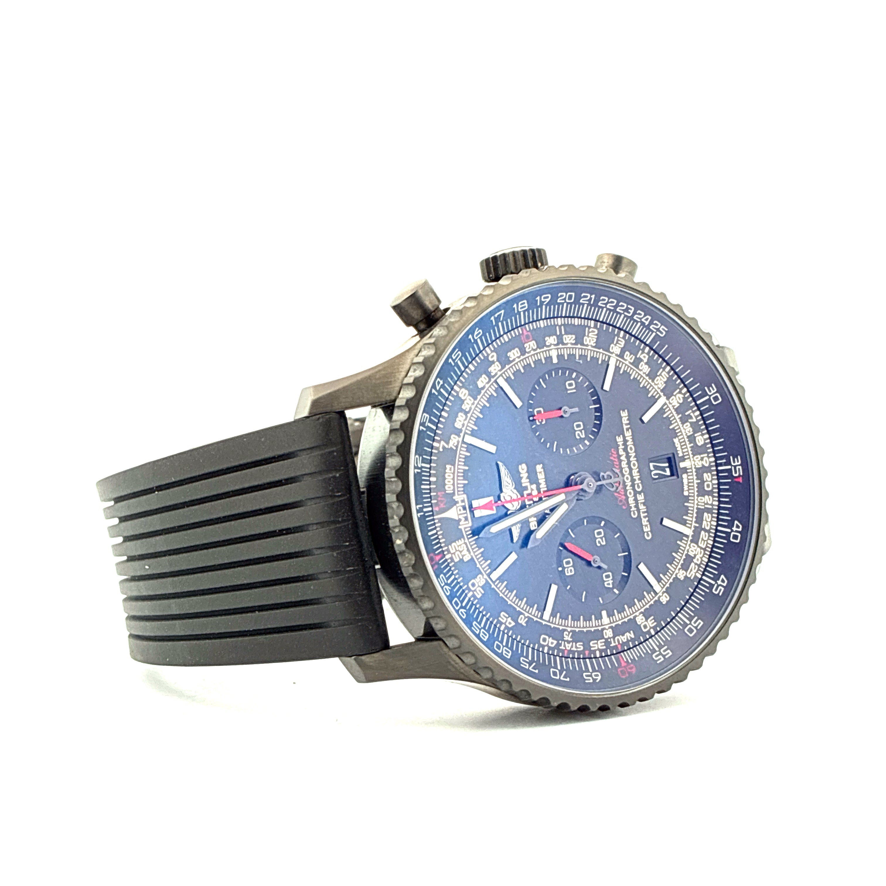 Navitimer 01 / Black steel / very good condt. / Full-Set / 2016