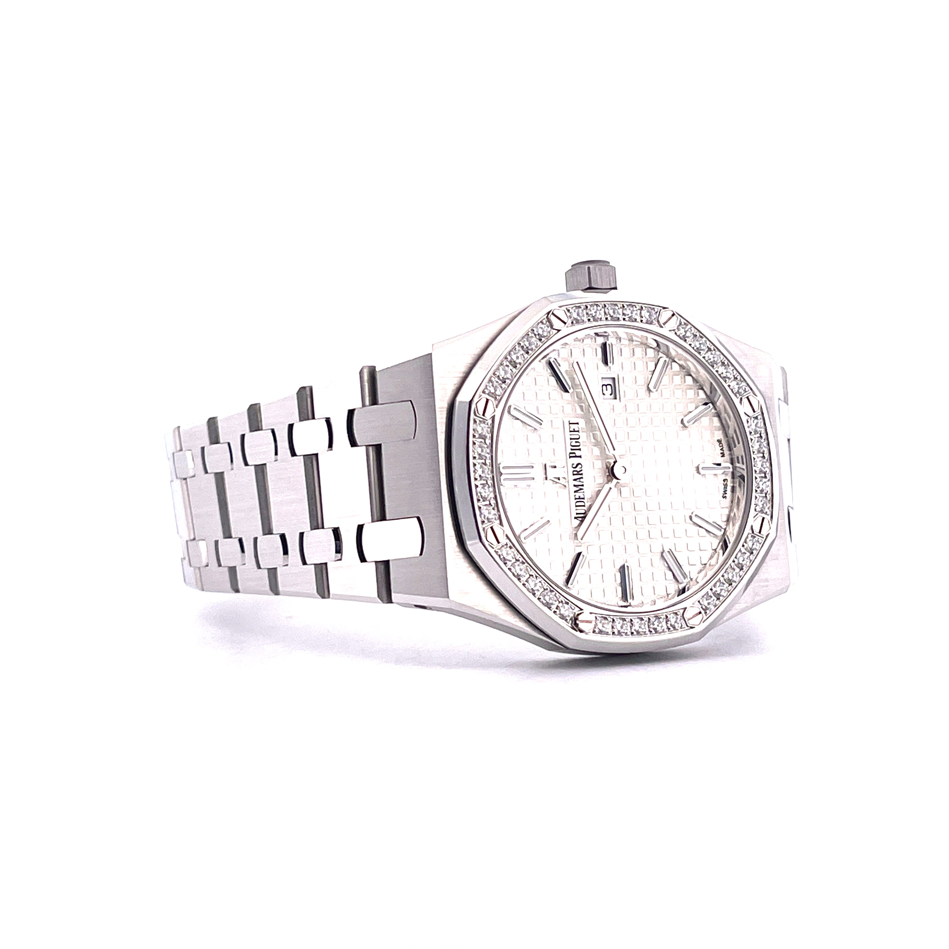Royal Oak Lady 33 mm Diamonds (Silver) Full Set -2023-
