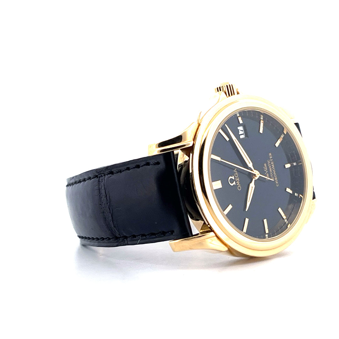 De Ville Co-Axial / 18K Gelbgold / Faltschließe / Full Set / sehr guter Zustand - Juwelier Spliedt