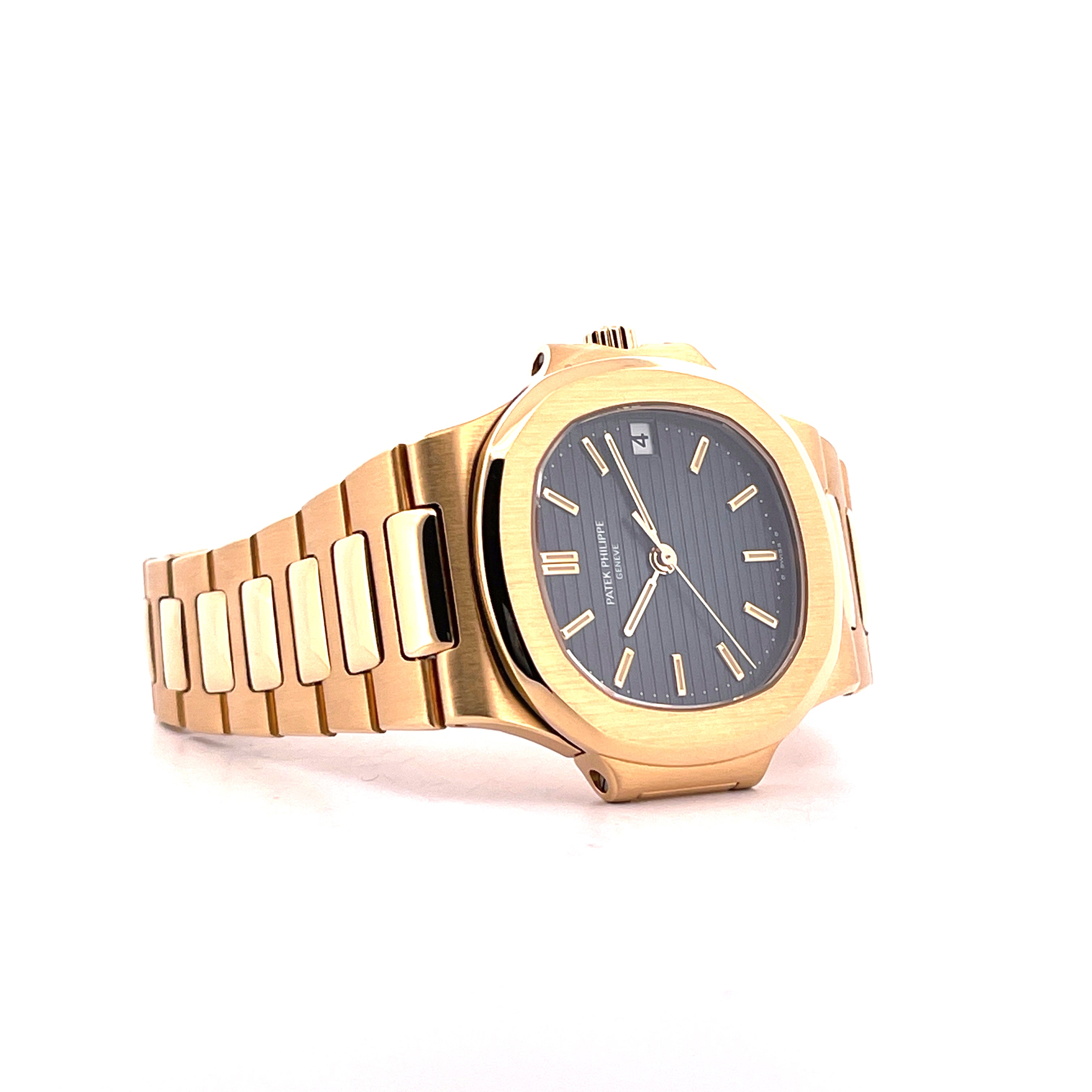 Patek Philippe Nautilus Gold 3800/001 / Tritium & Sigma / Patek Serv. 2024 / No Stretch / Full Links / On Stock / Full Set + CUFFLINKS / Germany 1991