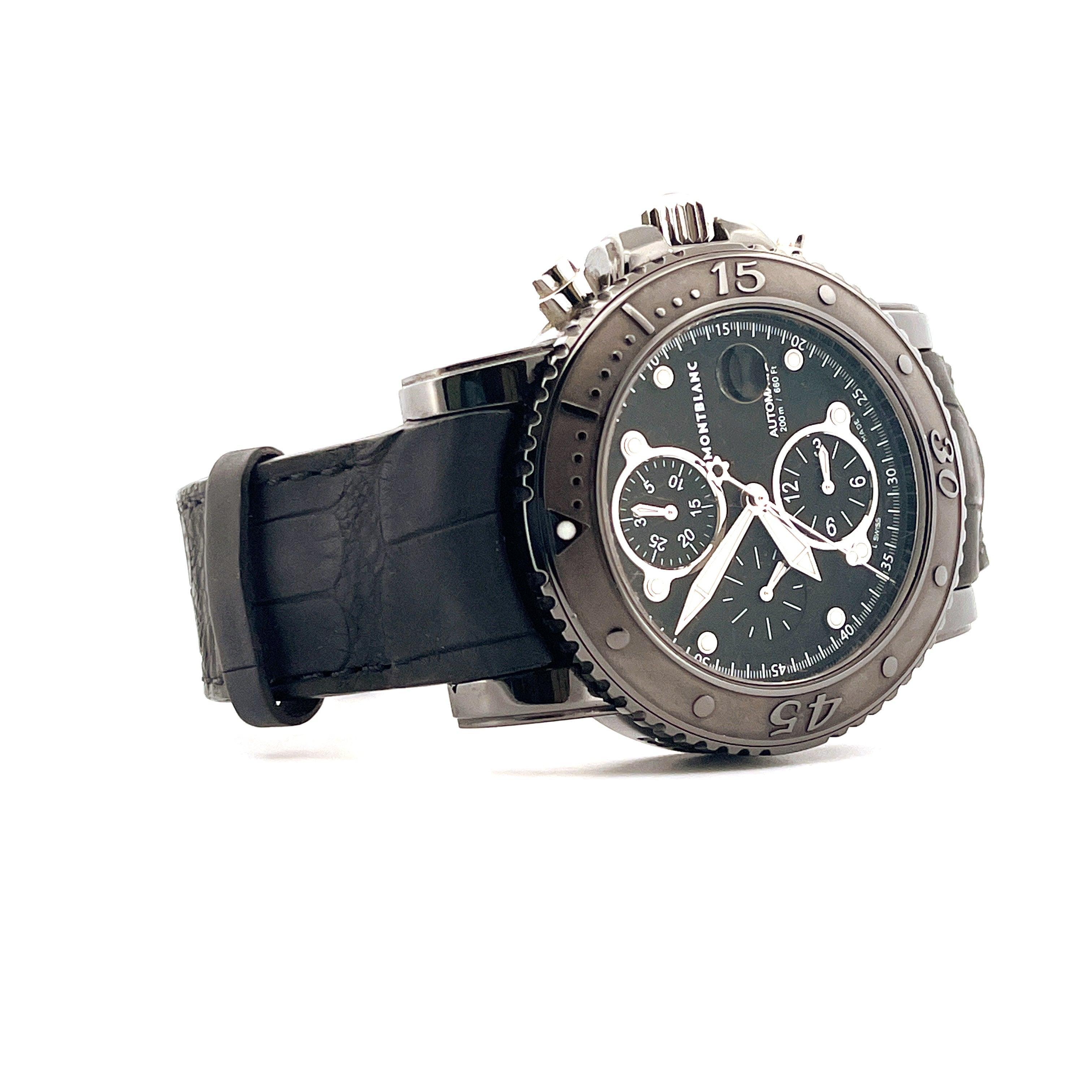 Montblanc - Sport Chrono XL Black Steel - Juwelier Spliedt