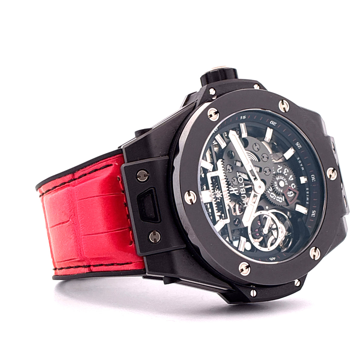 Big Bang Meca-10 / very good condt. / Rainbow strap / 10 days power reserve / skeleton / E-Warranty