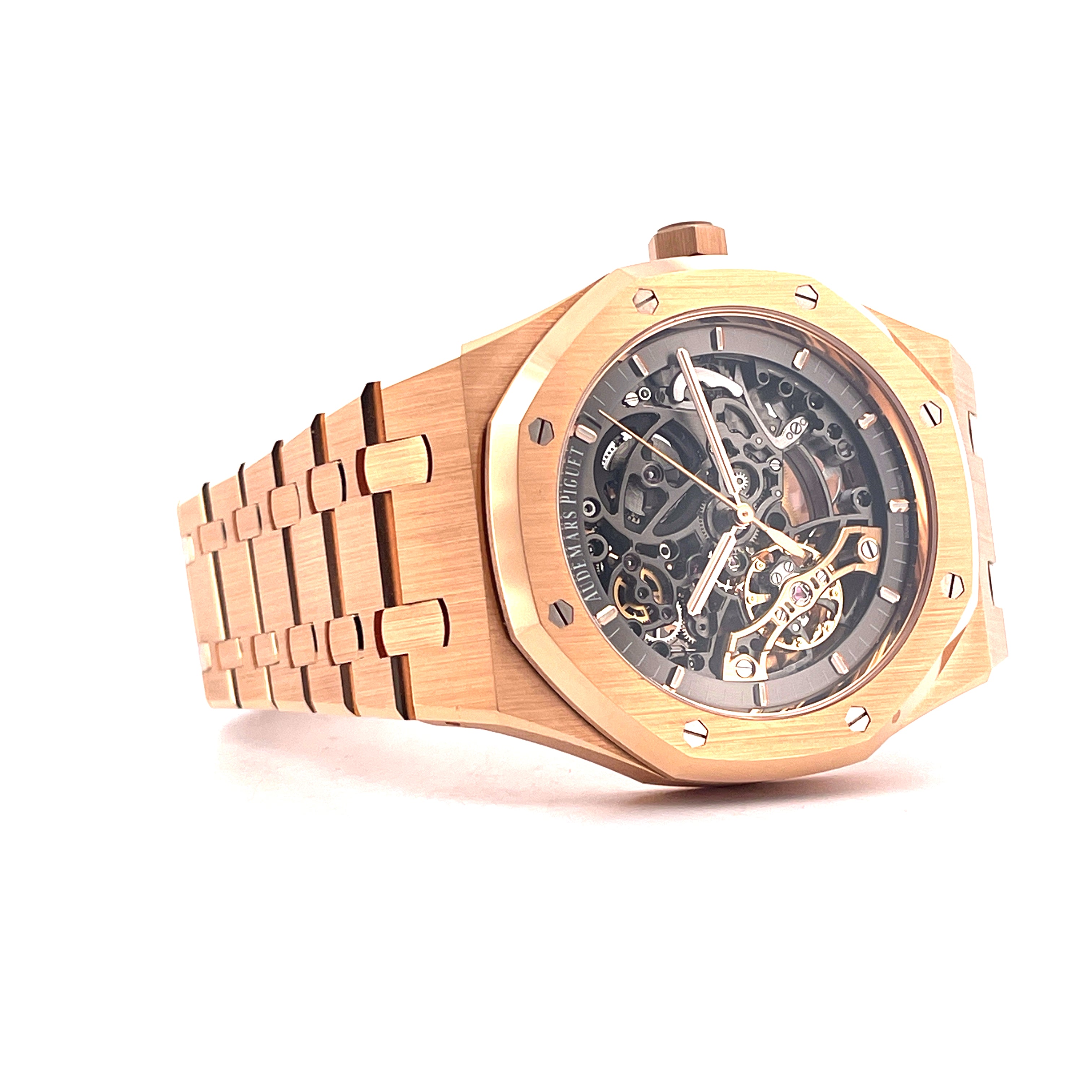 Royal Oak Double Balance Wheel Openworked Skeleton Roségold (Full Set) -2020-
