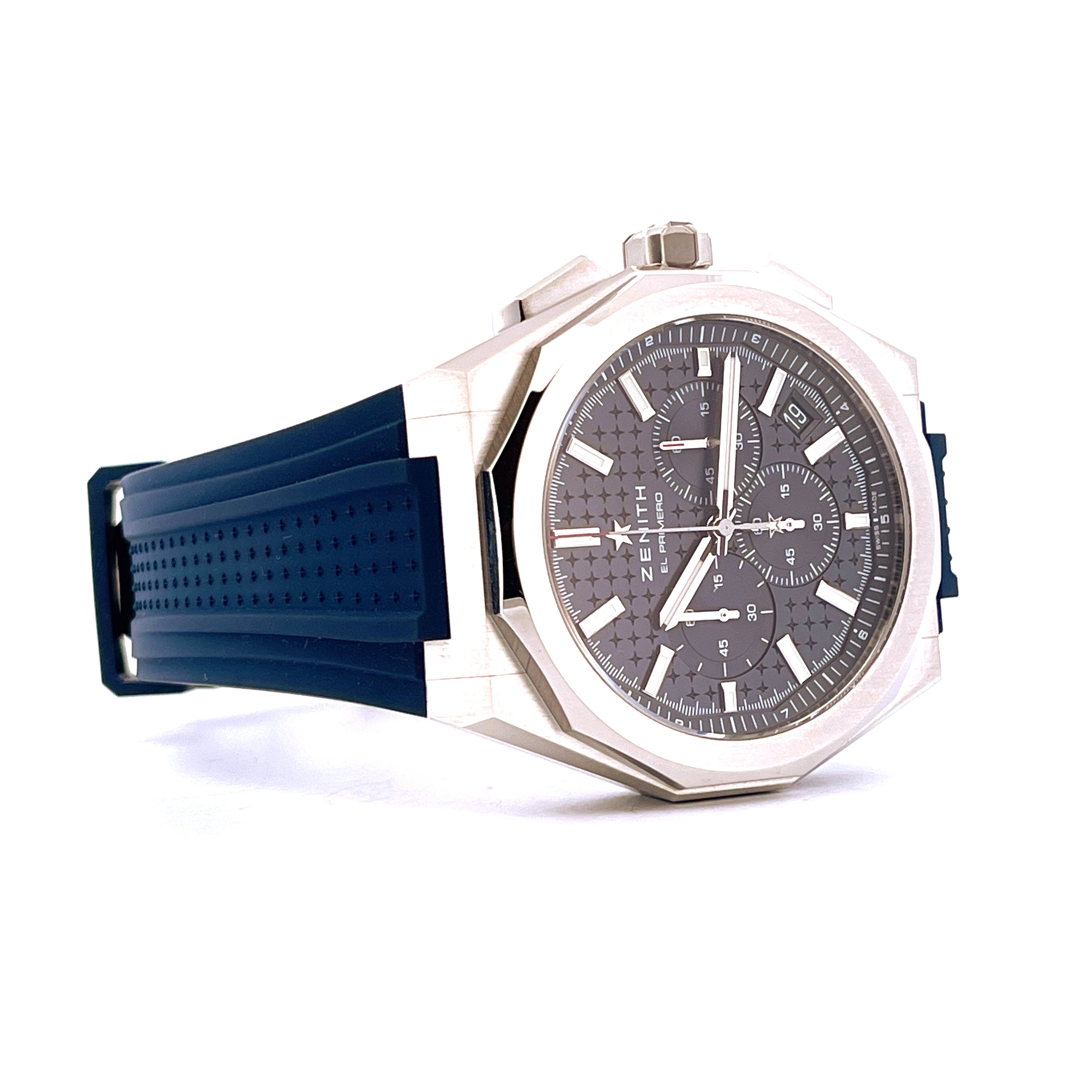 Zenith Defy Skyline Automatik-Chronograph mit blauem Zifferblatt und Edelstahlgehäuse