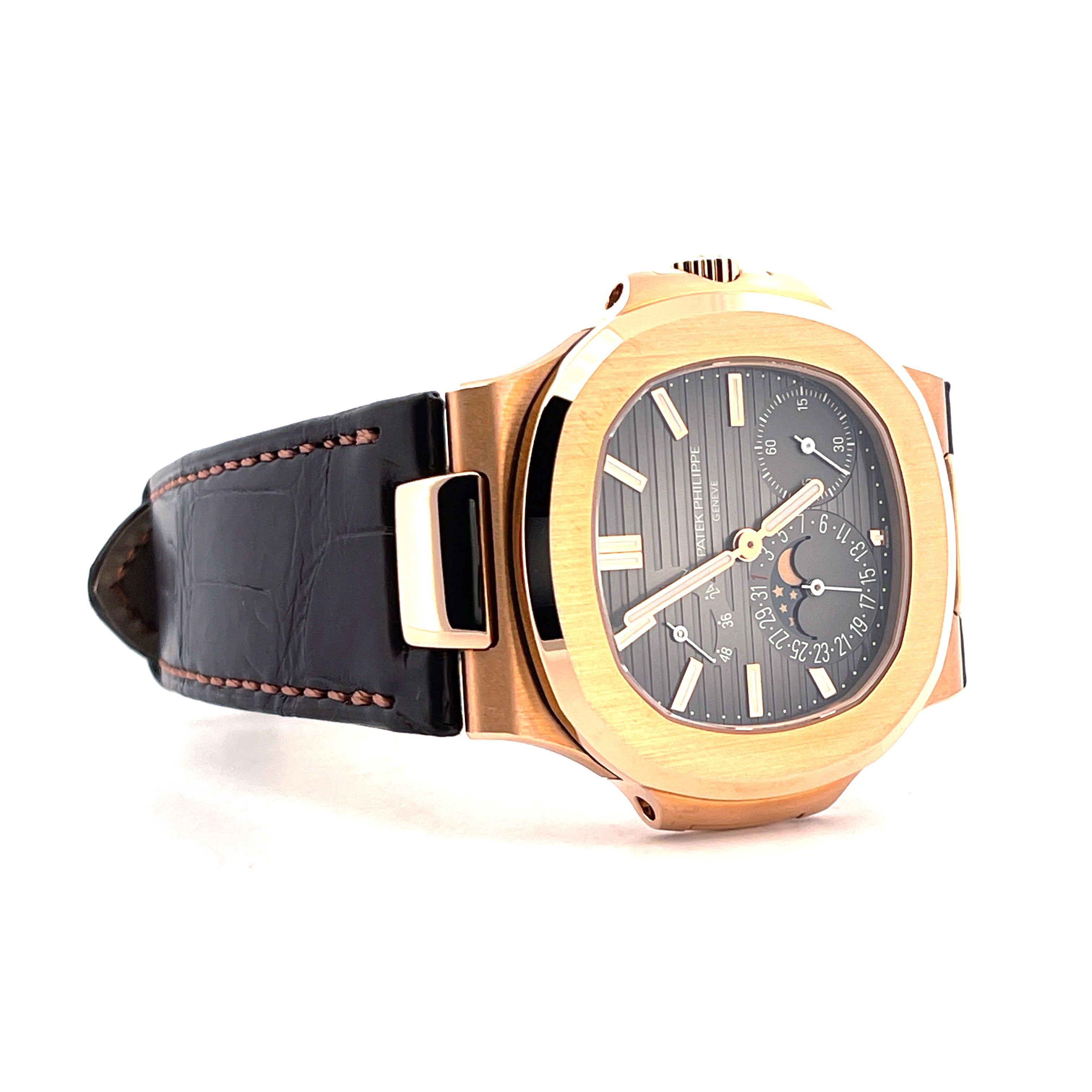 Nautilus 5712R-001 Roségold / Straps unworn / Germany / Folding / +Invoice / Premium Set + second Strap / nearly MINT Condt / Dec. 2018