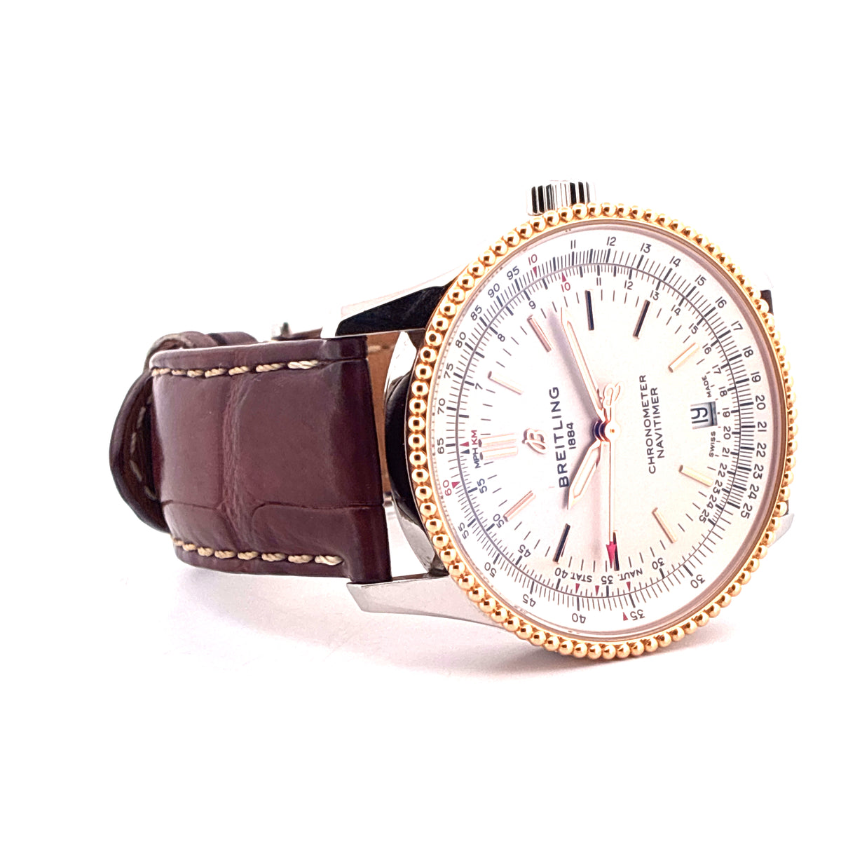 Navitimer / Bicolor / leather strap / orig. Invoice / Box / 2022 - Juwelier Spliedt