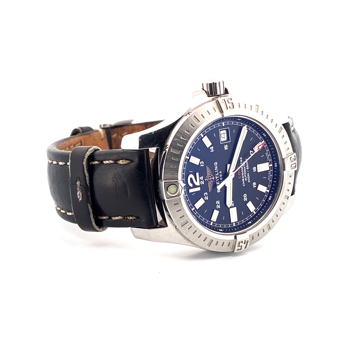 Breitling Colt Automatic / Lederarmband / Dornschließe / Full-Set / 2017