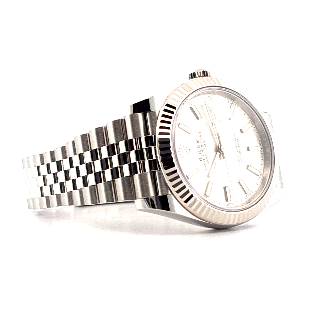 Datejust 41 / silver / unworn / perfect condt. / LC100 (2020)