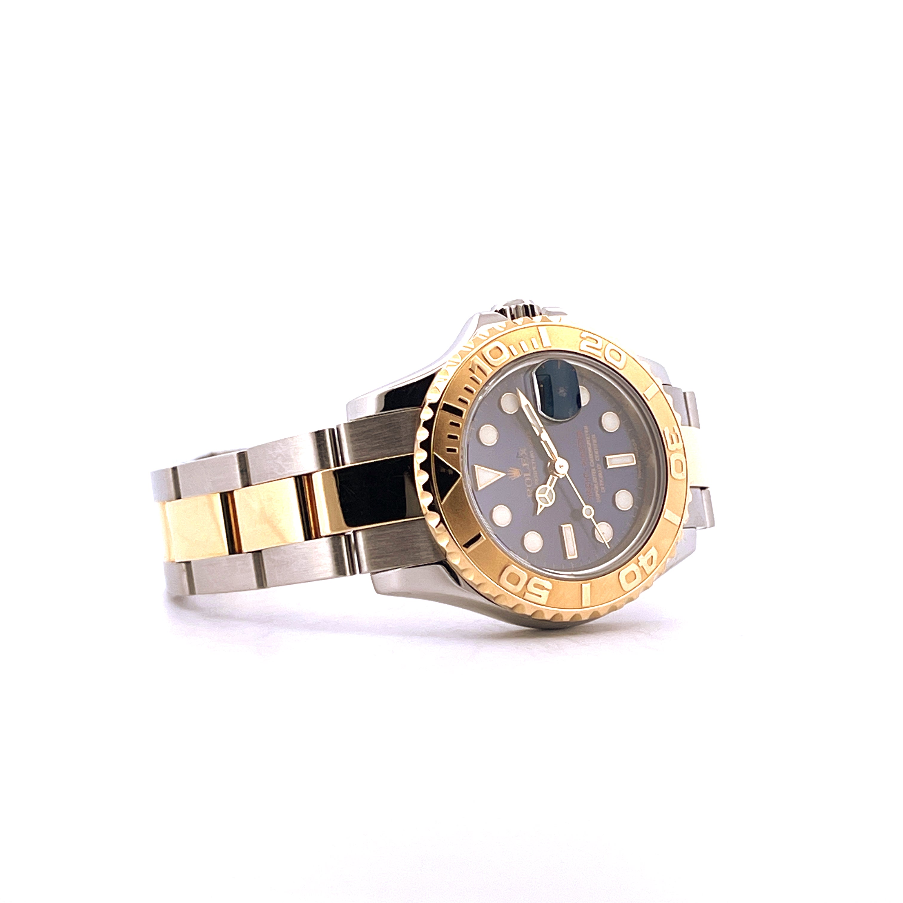 Rolex Yacht-Master Bicolor 29 mm aus Stahl und Gold mit grauem Zifferblatt und Automatikwerk
