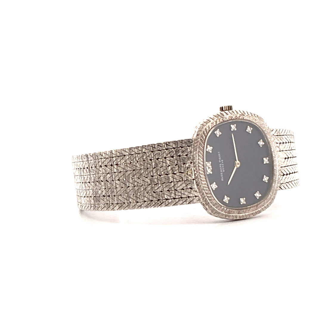 Lady Ellipse Vintage / 18K Weißgold (ca. 1970) - Juwelier Spliedt