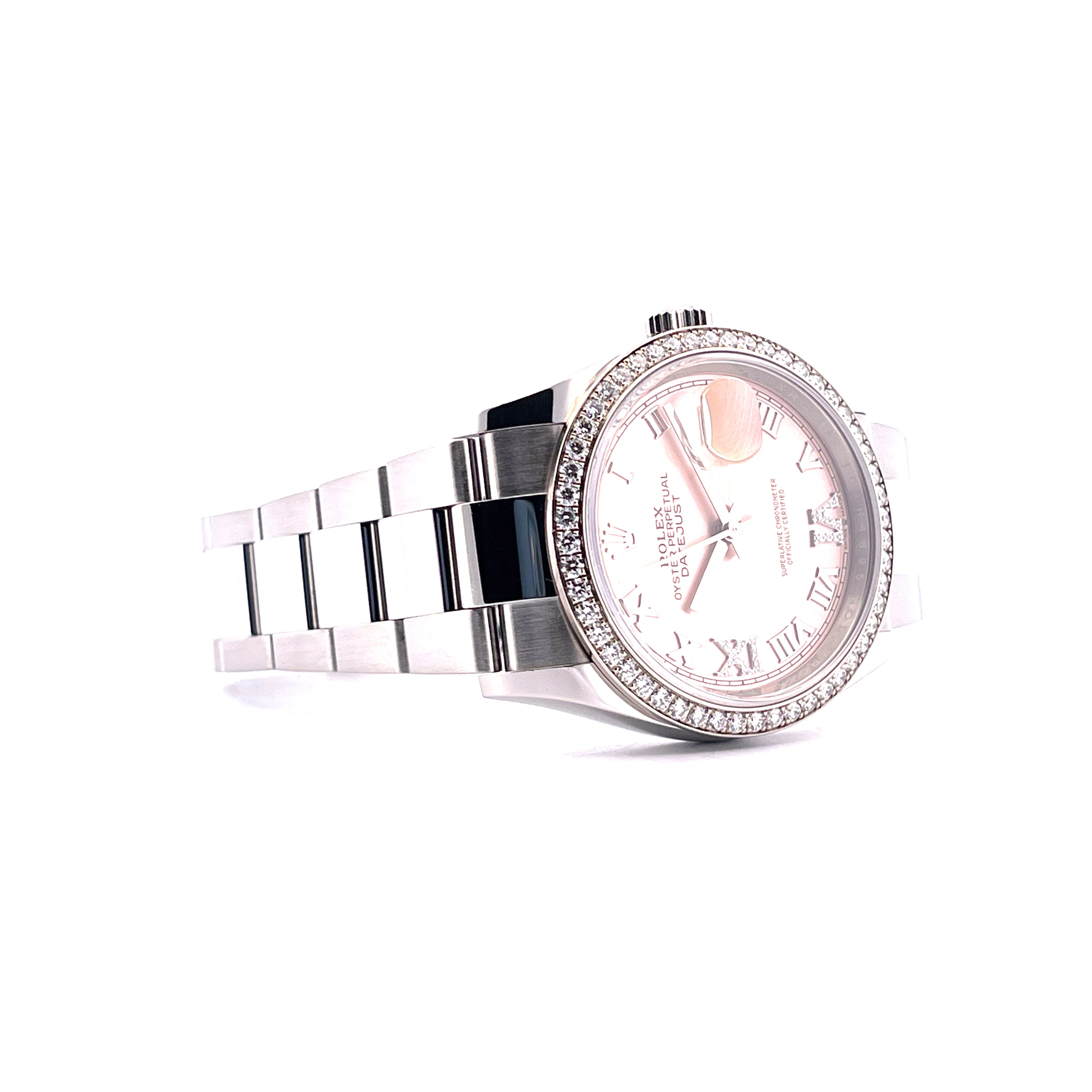 Datejust 36 Pink Dial and Diamonds / Box and Paper / 2020