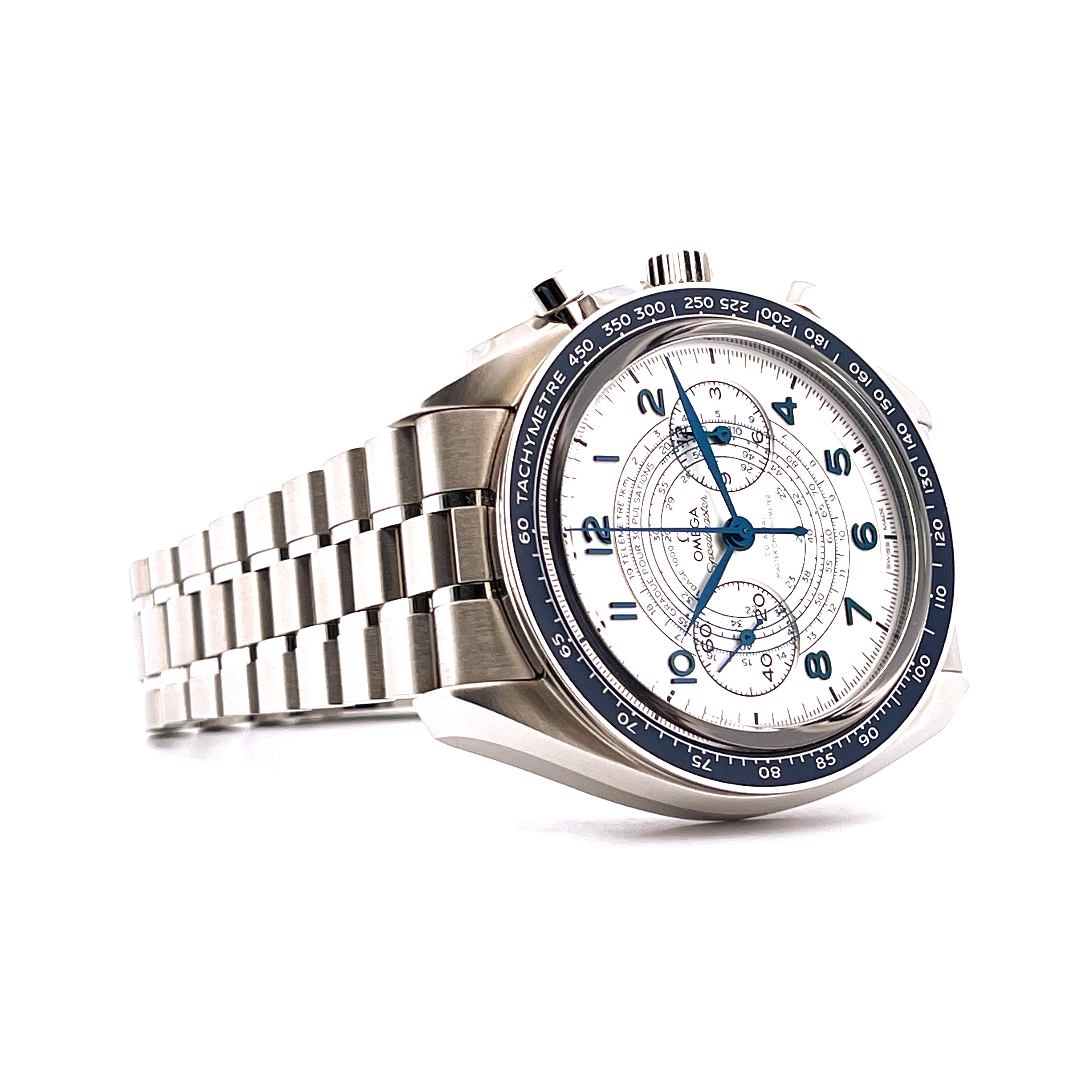 Omega - Omega Chronoscope Co-axial Master Chronometer Silver Blue - Juwelier Spliedt