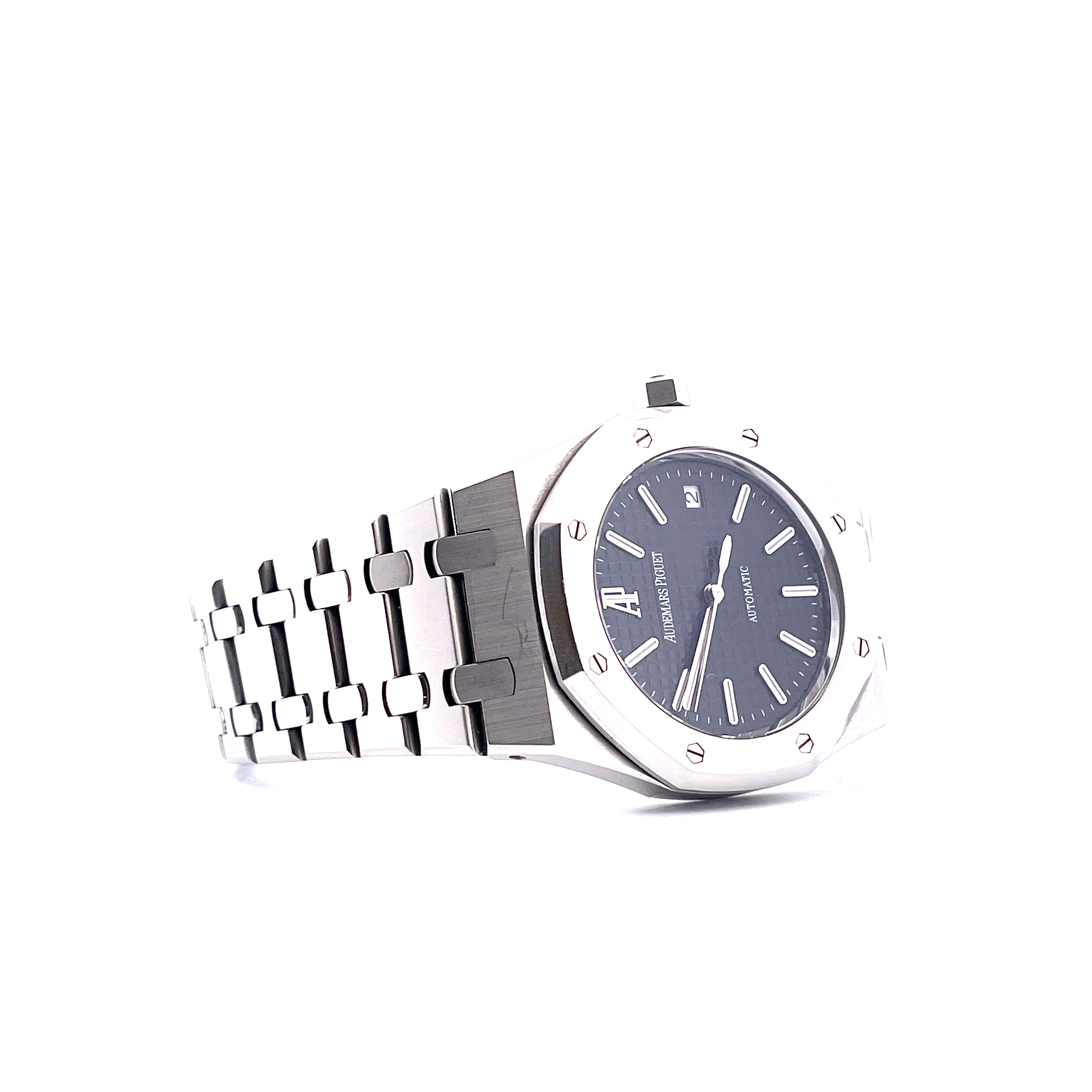 Audemars Piguet Royal Oak 39mm Edelstahl Automatik mit dunklem Zifferblatt und Stahlarmband