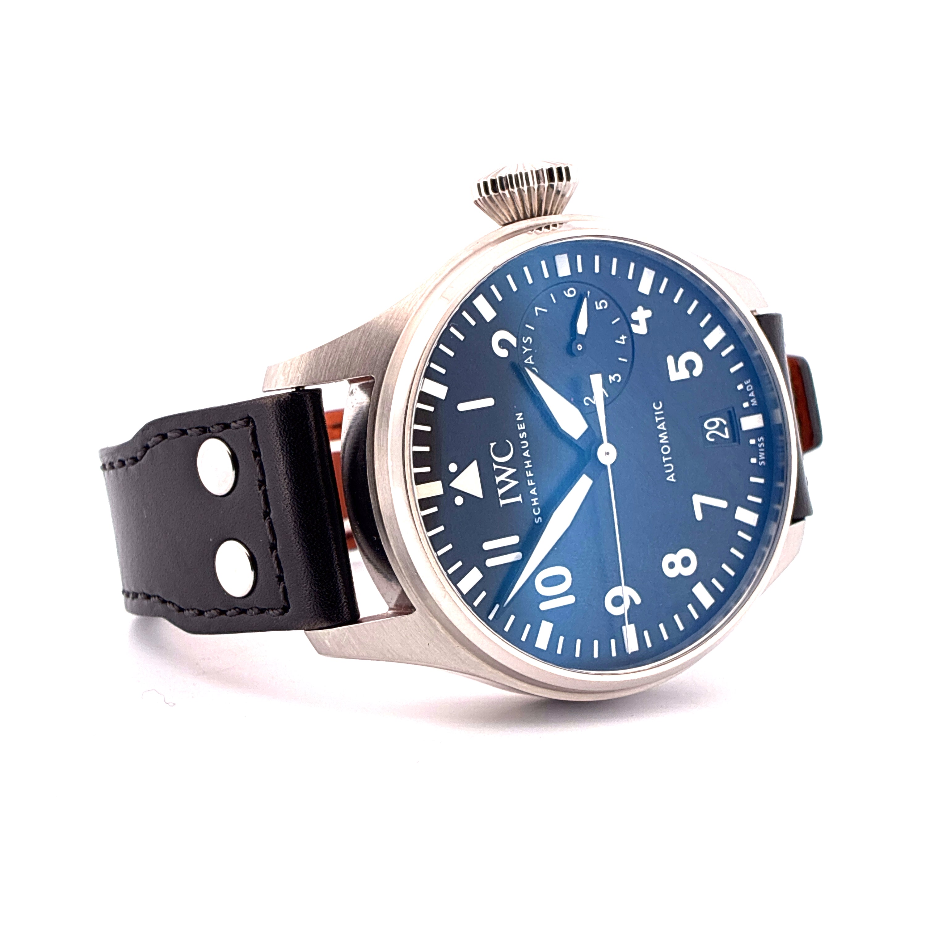 Big Pilot / Black Dial / Santoni Leather Strap / Full-Set / 2017