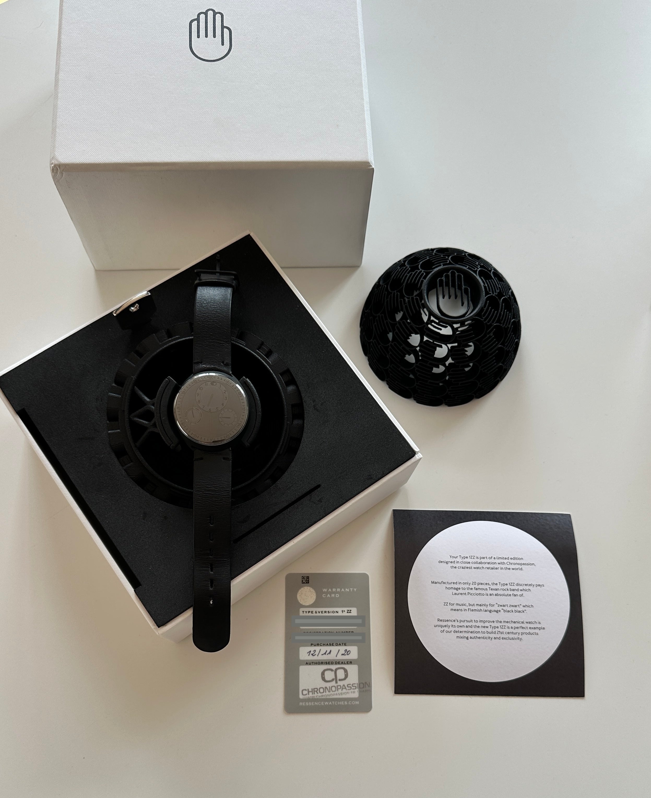 Ressence Type 1 ZZ Chronopassion Limited Edition aus Titan im Kasten mit Zubehör