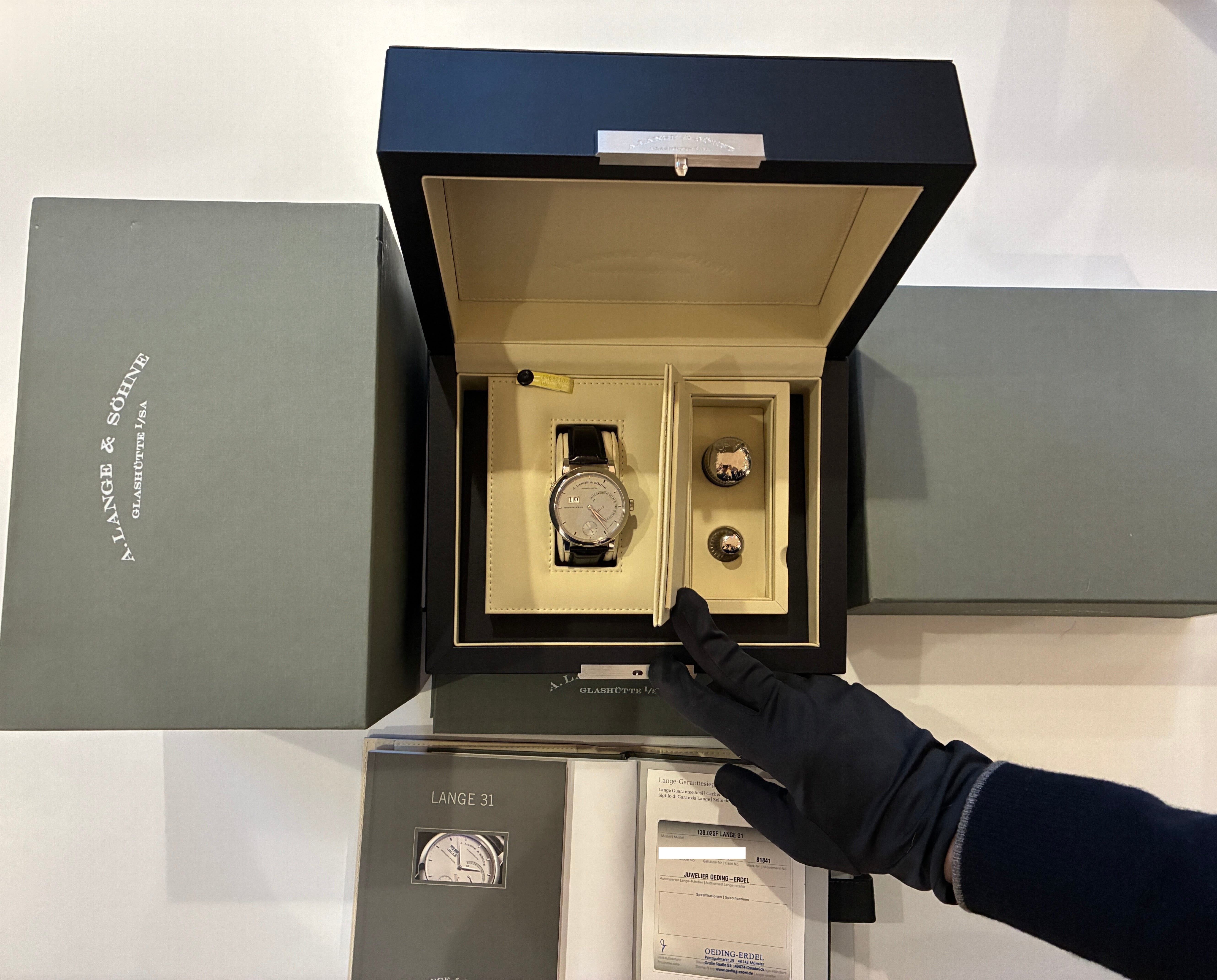 Lange 31 Platinum / 744h power reserve / Full-Set