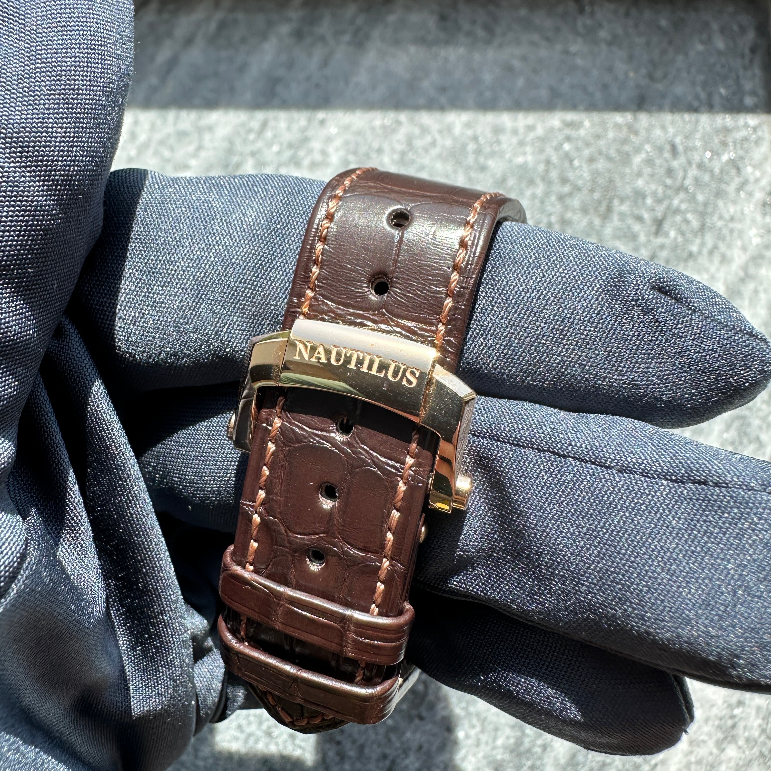 Nautilus 5712R-001 Roségold / Straps unworn / Germany / Folding / +Invoice / Premium Set + second Strap / nearly MINT Condt / Dec. 2018