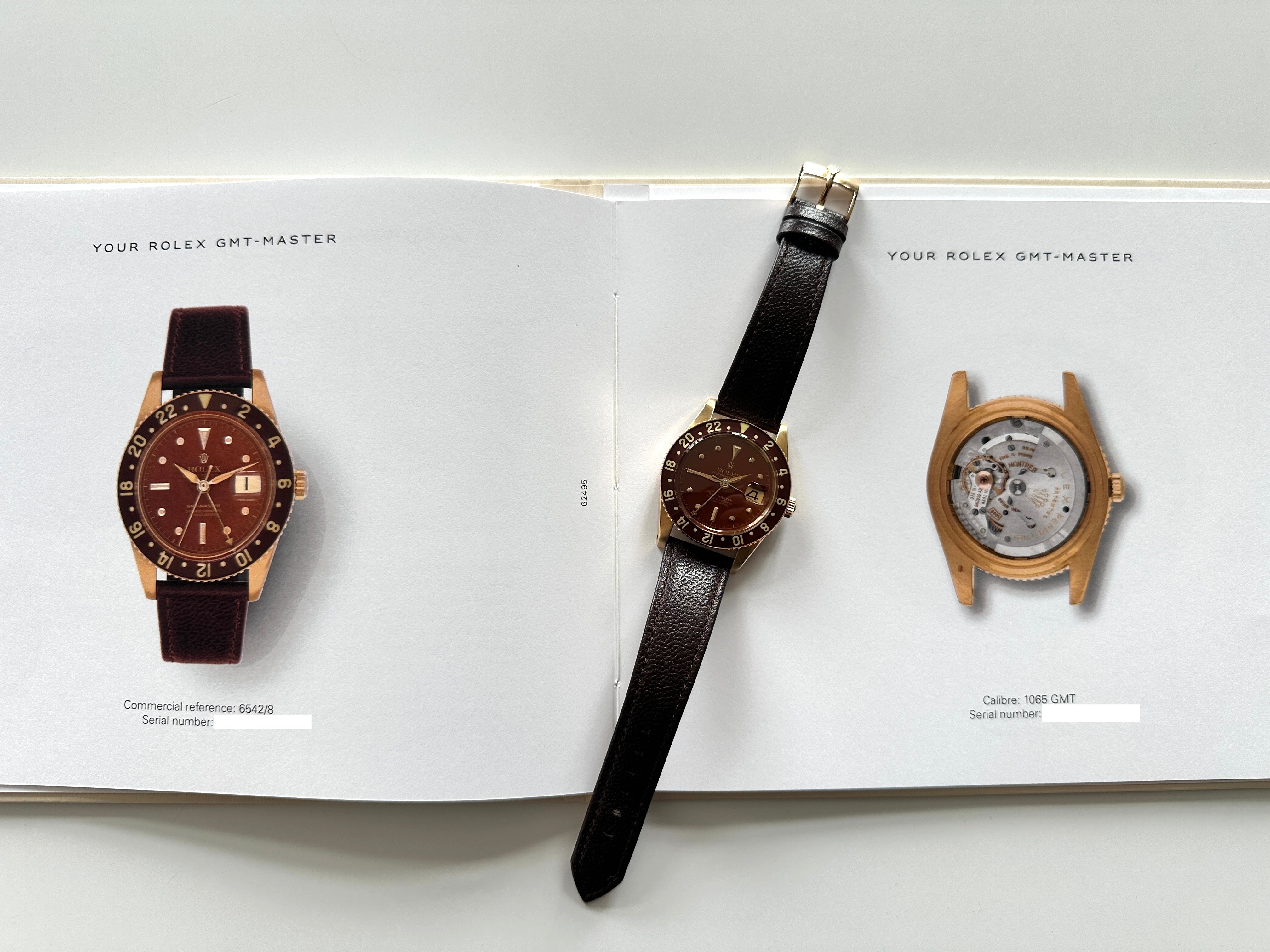 GMT-Master 6542/8 "Bakelit" Rolex Atelier Restauration de Geneve 2025 / Jahr: 1958