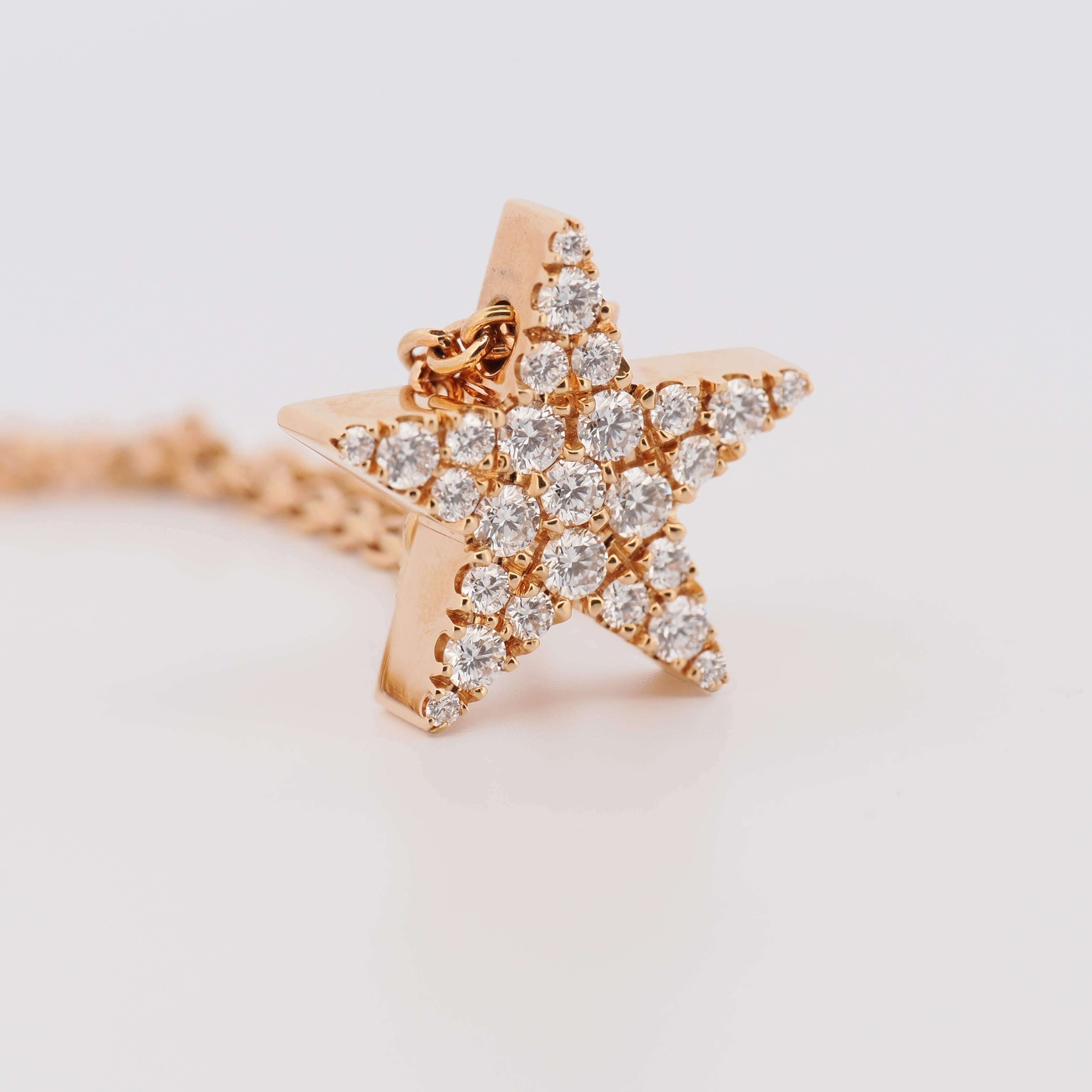 Collier Five-Star M Roségold mit Brillanten