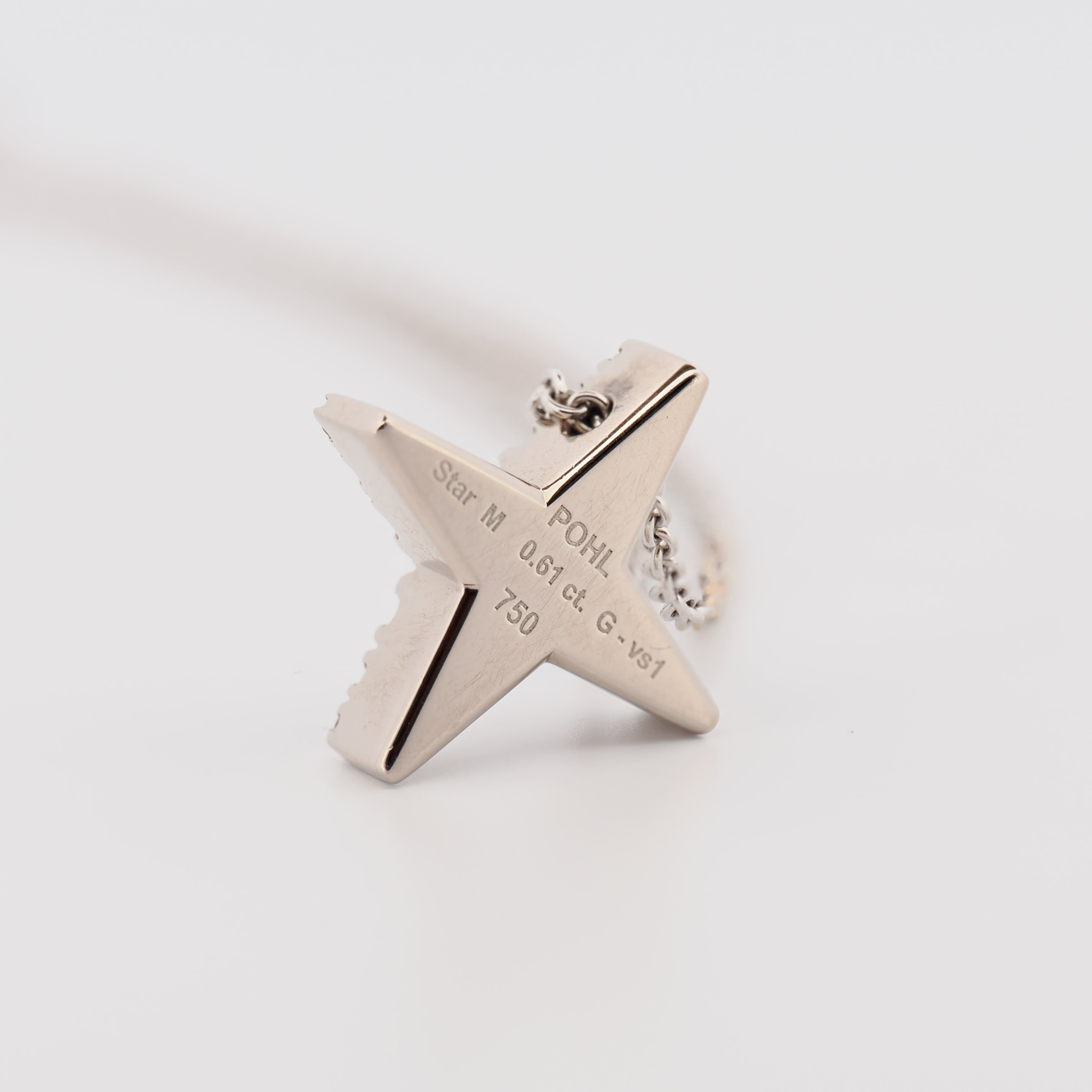 Collier Star M Weißgold mit Brillanten