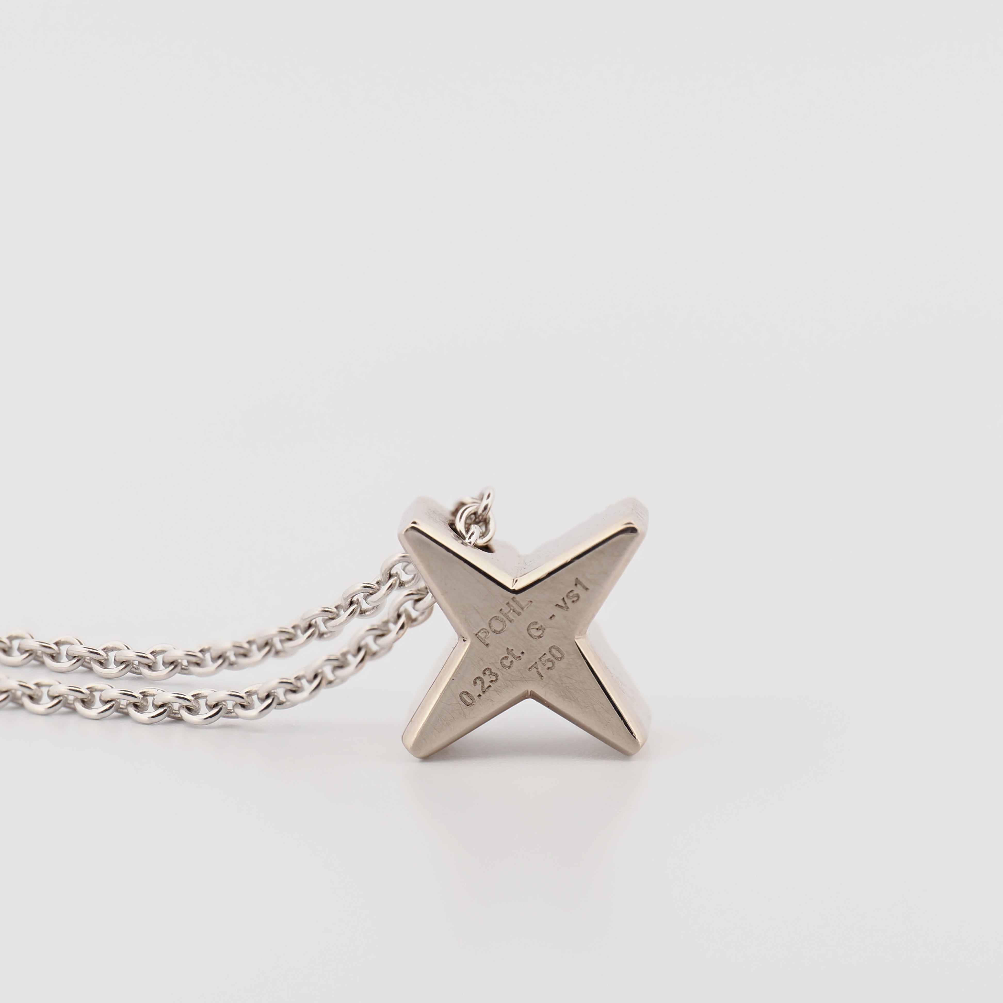 Collier Star S Weißgold mit Brillanten