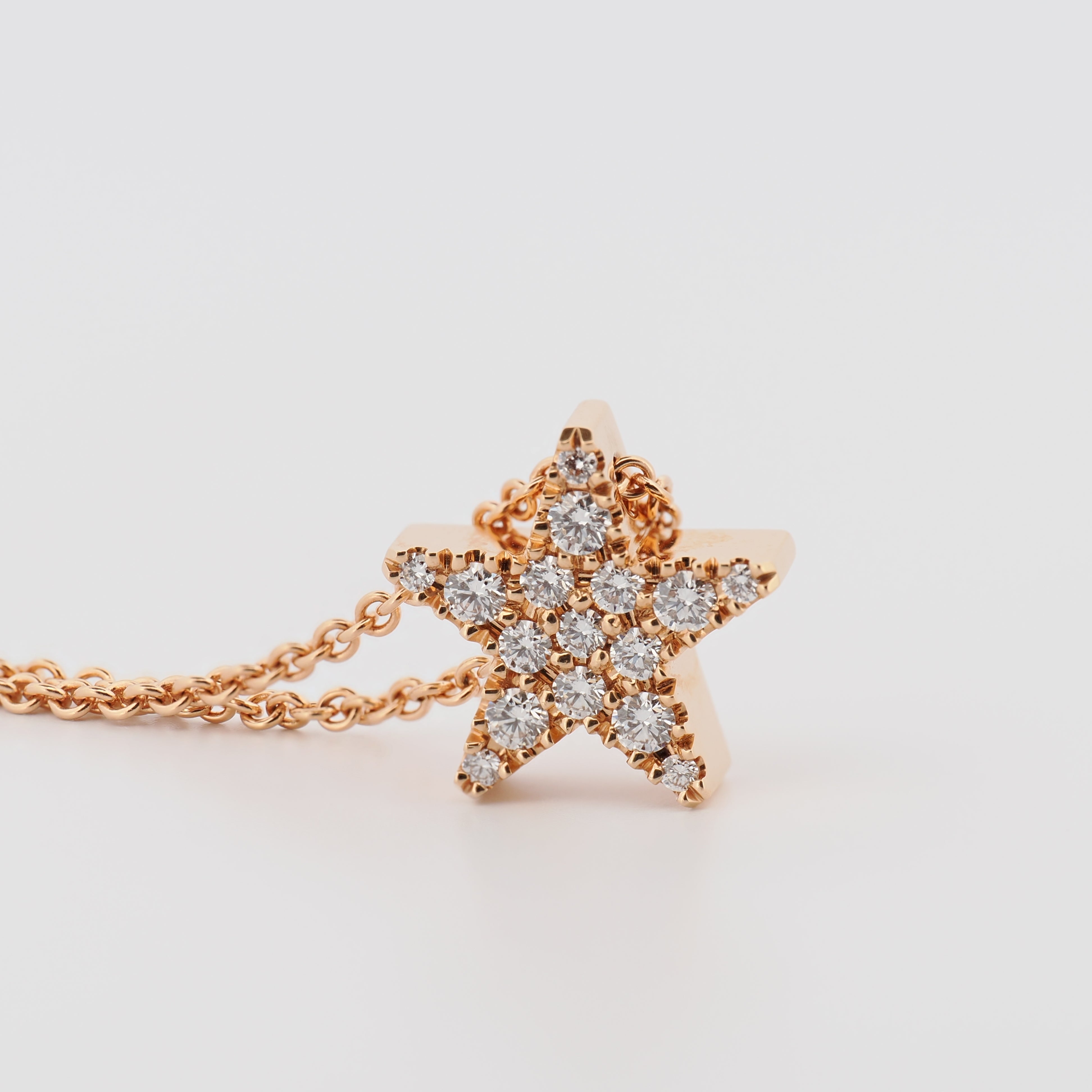 Collier Five-Star S Roségold mit Brillanten