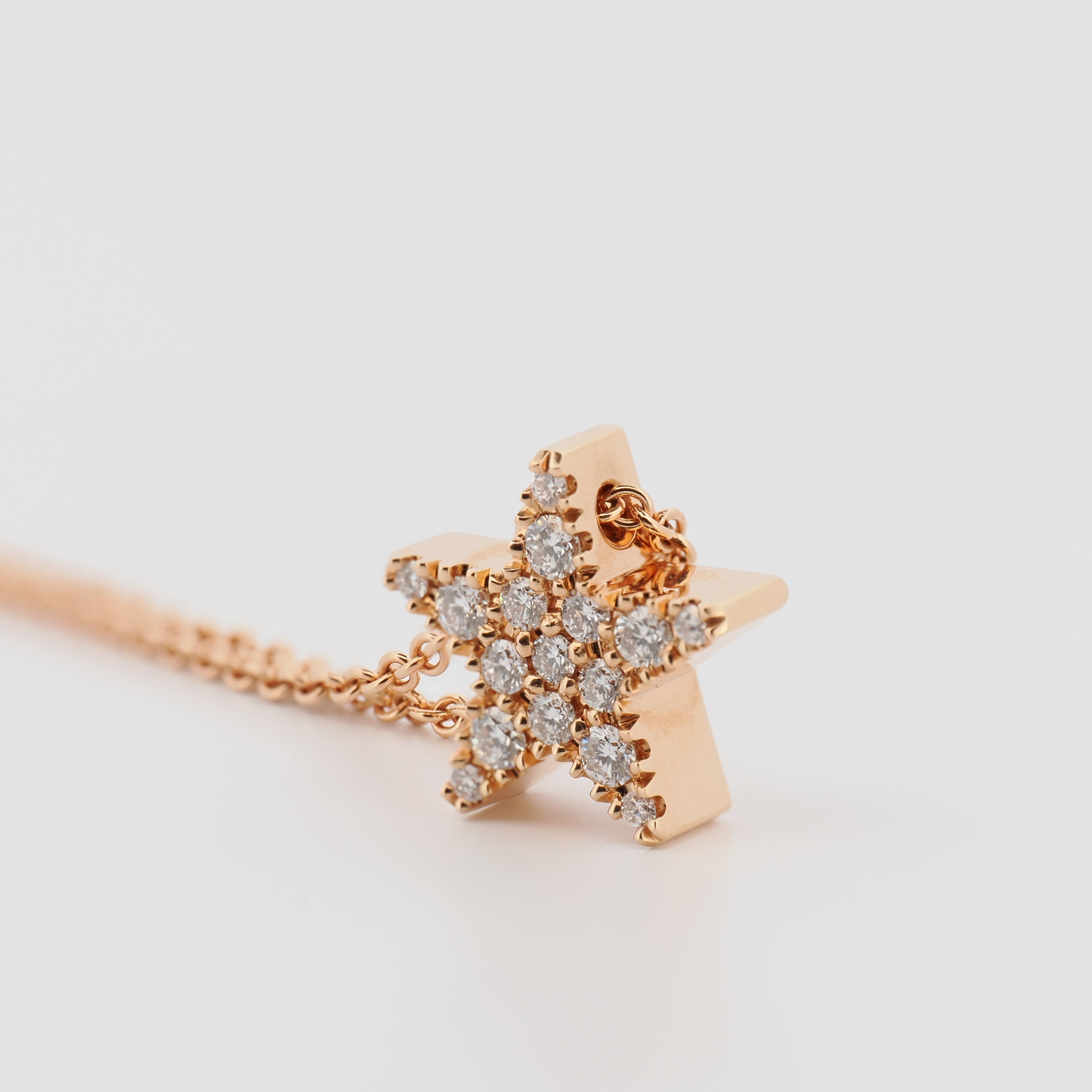 Collier Five-Star S Roségold mit Brillanten