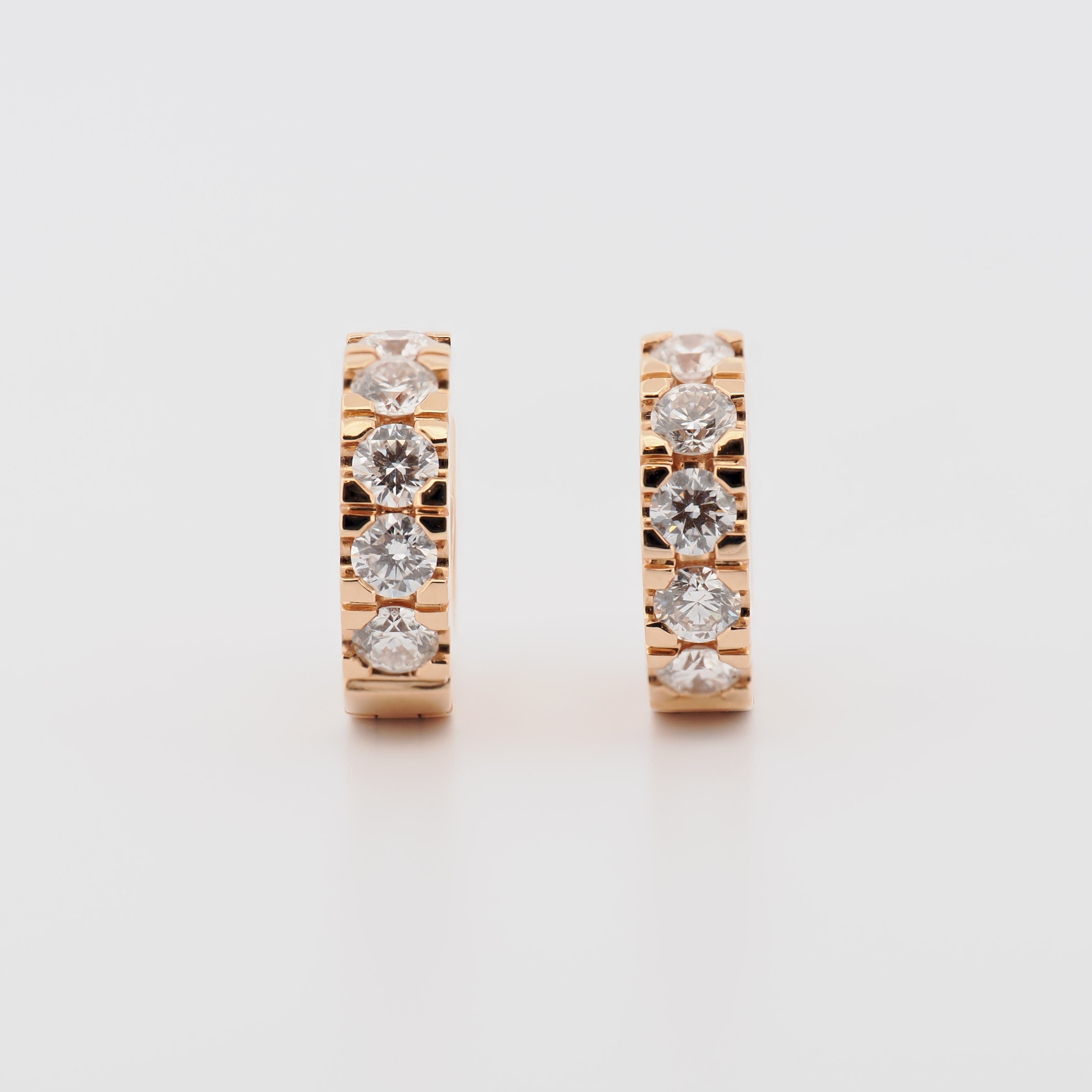 Creolen XS mit Brillanten in Roségold