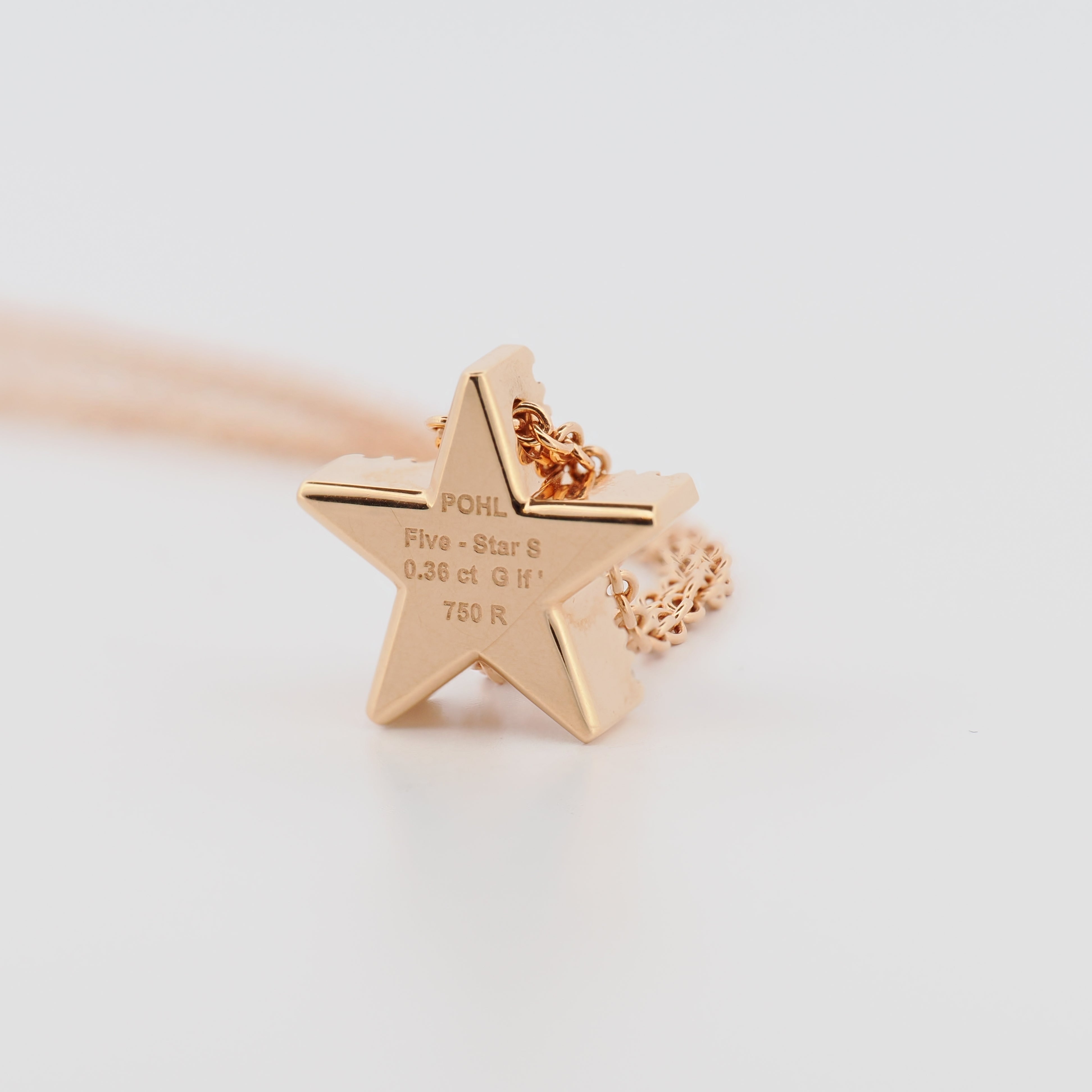 Collier Five-Star S Roségold mit Brillanten