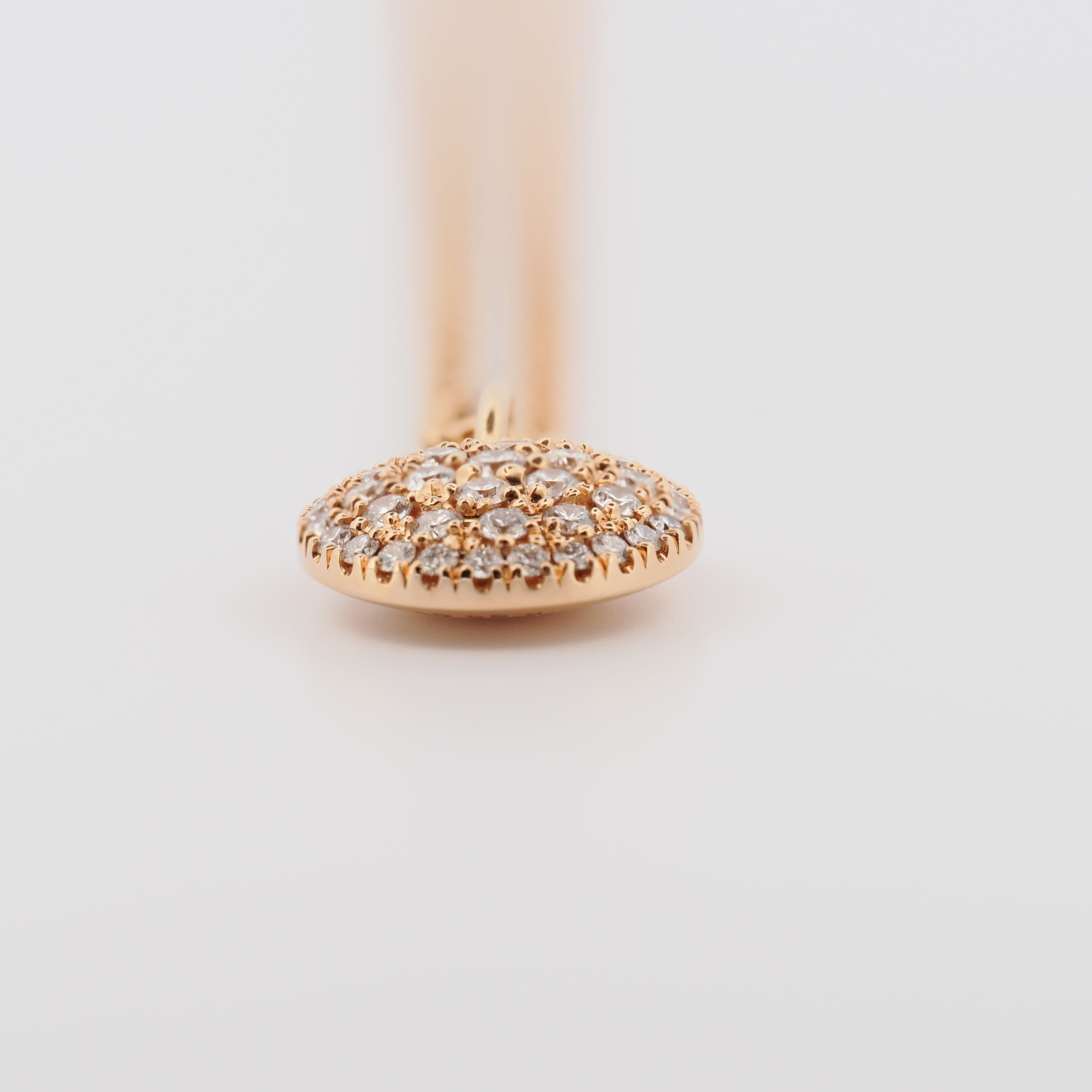 Collier mit Anhänger in Roségold und Brillanten