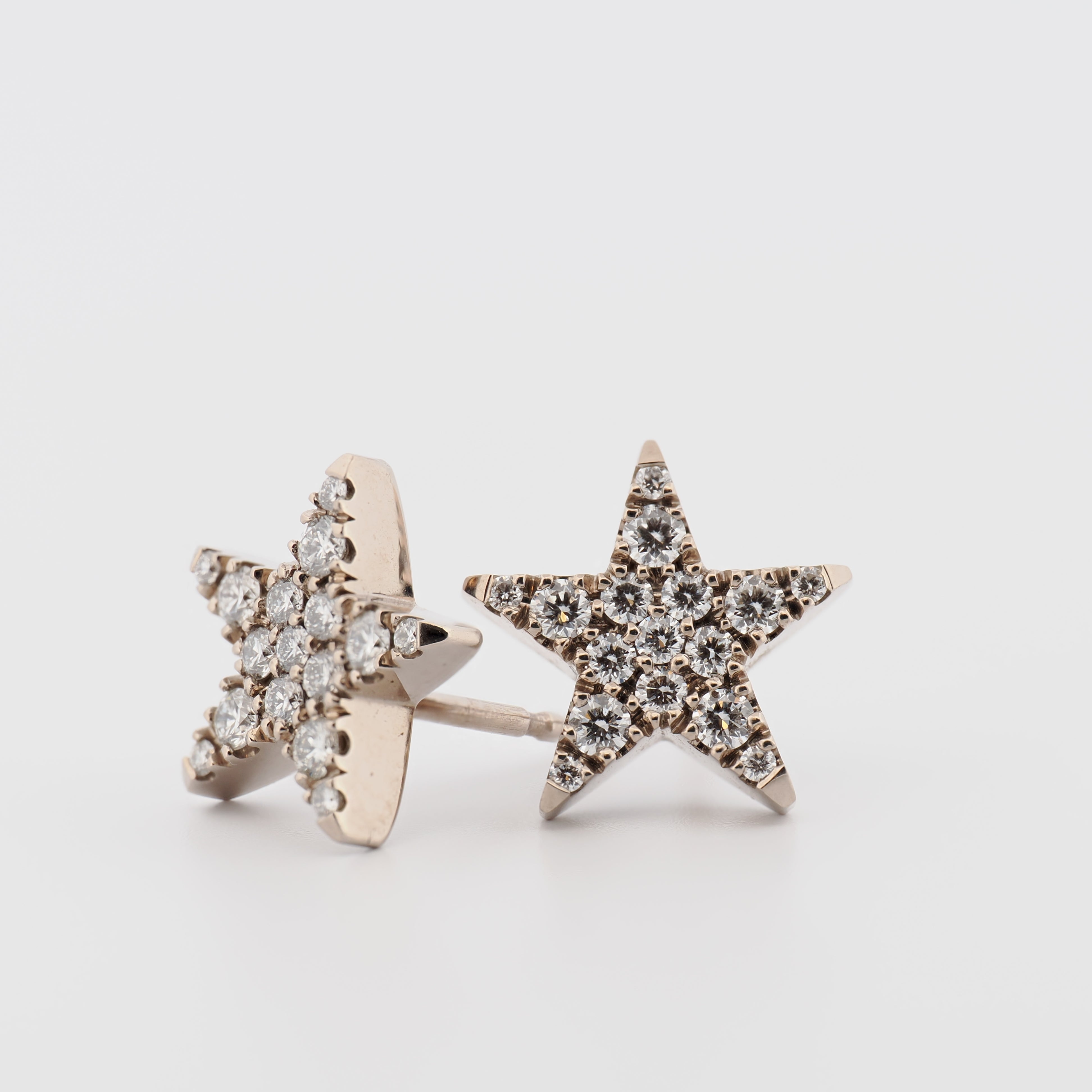 Ohrstecker Five-Star mit Brillanten in Weißgold