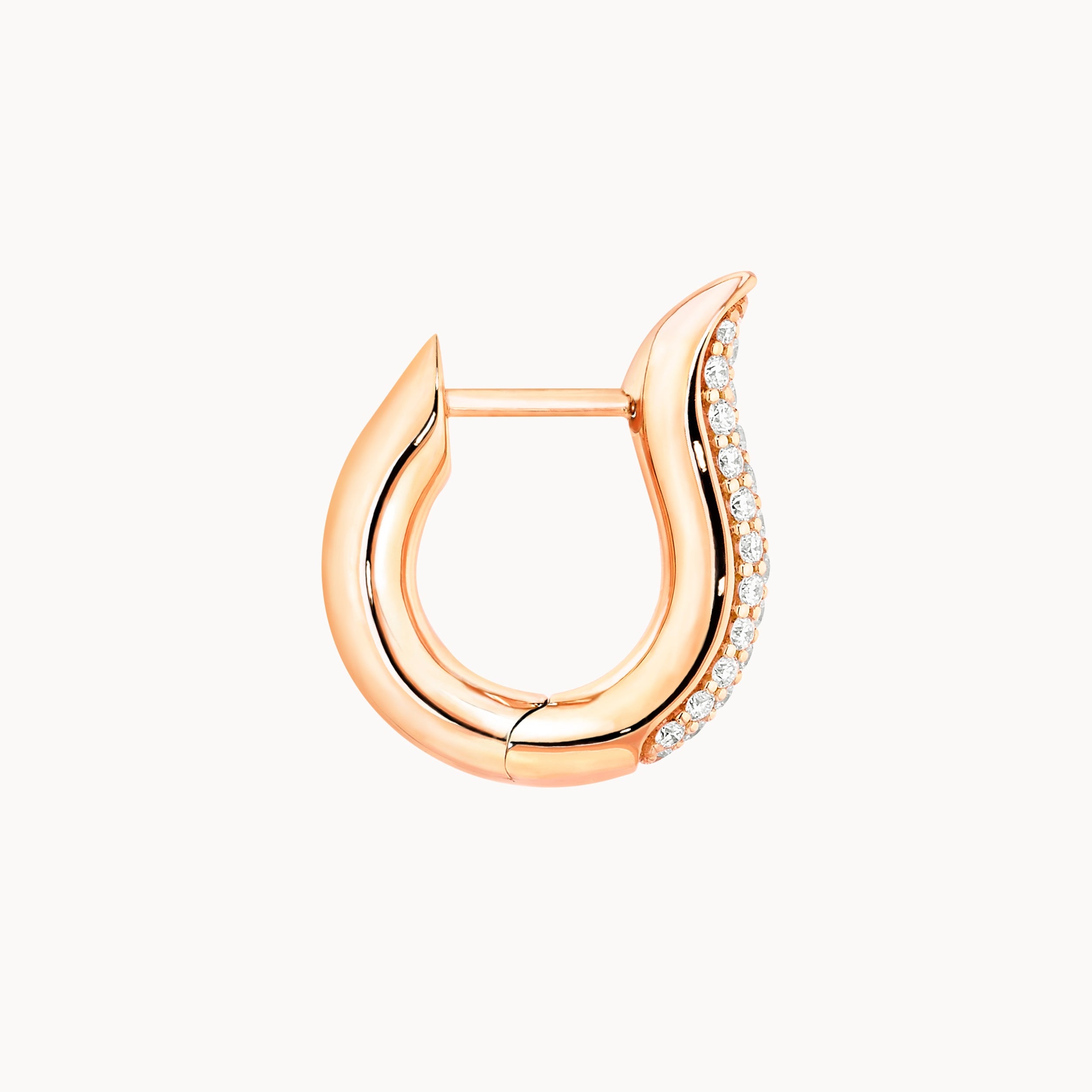 Ohrringe Signature Roségold mit Pavé Diamanten