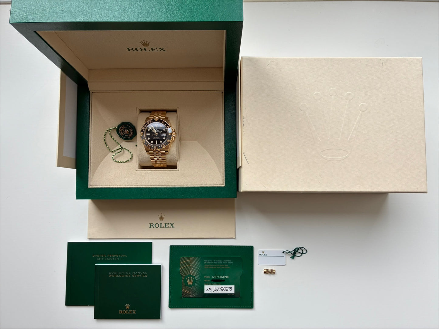 Rolex GMT-Master II 126718GRNR Gelbgold (2023)