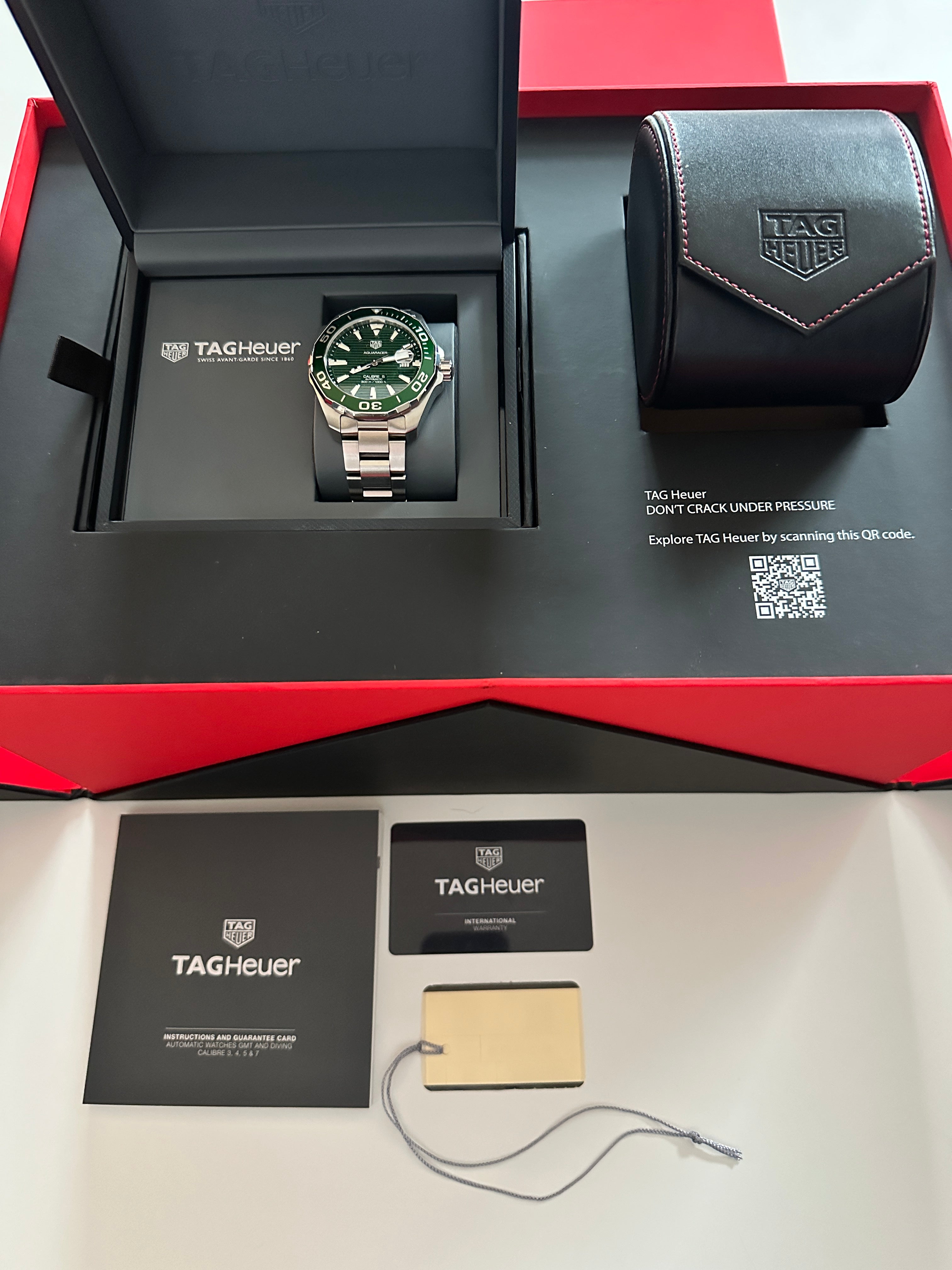 Tag Heuer - Tag Heuer Aquaracer 300M Green Dial - Juwelier Spliedt