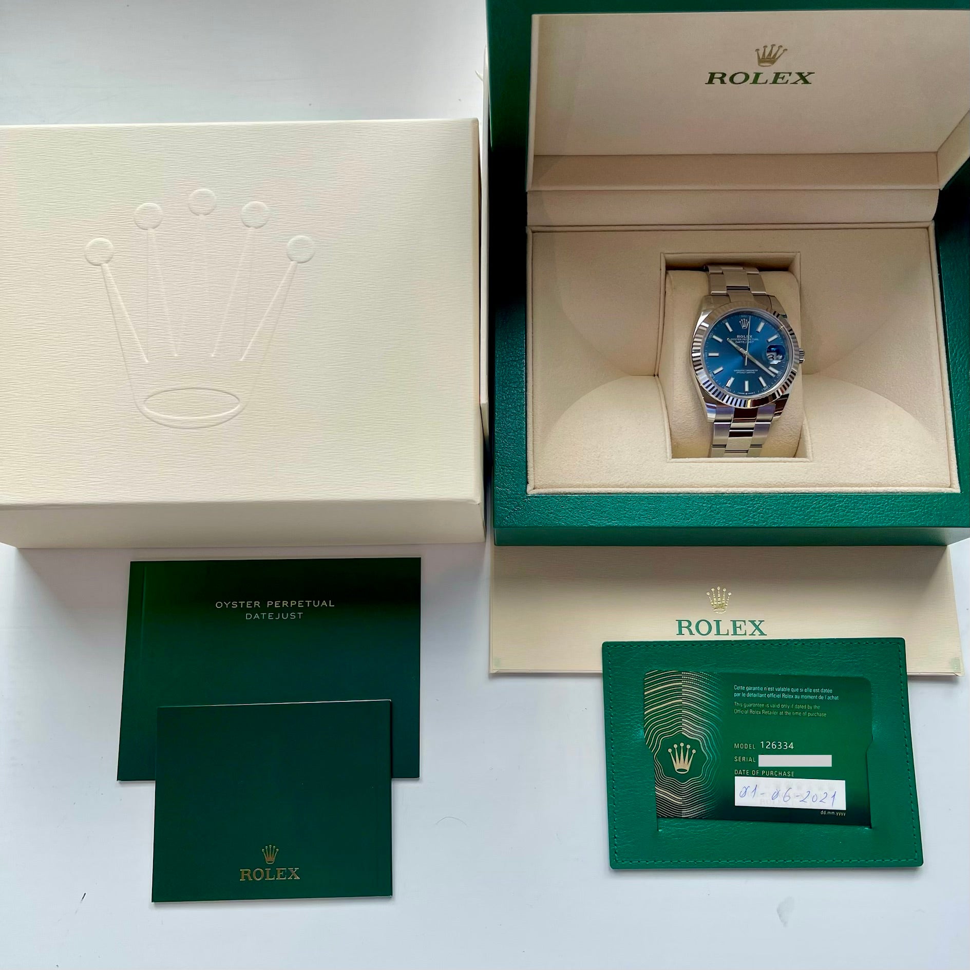 Datejust 41 Blue Dial / Oyster Band / Unworn (2021)