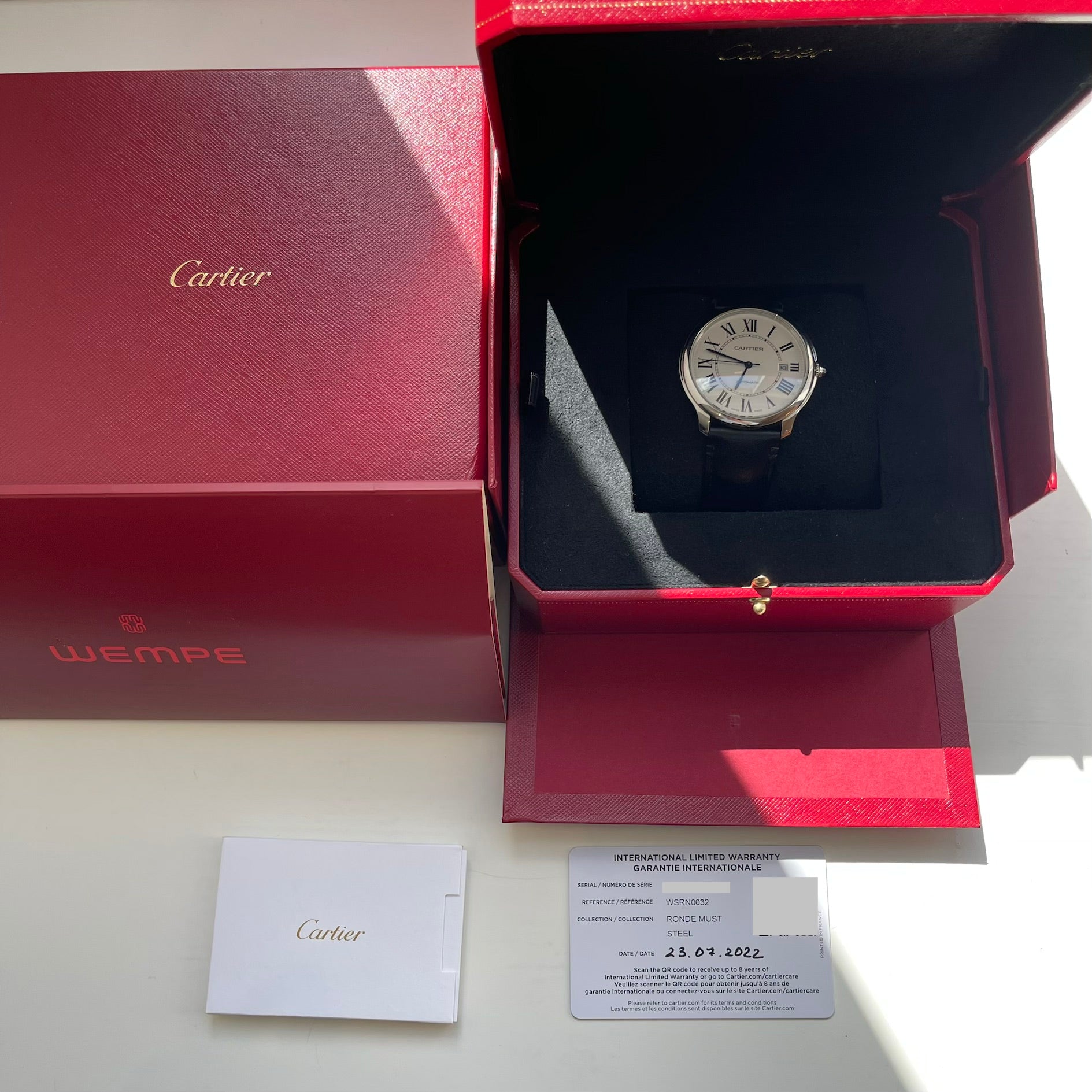 Cartier Tank Française / Set with Gemstones / Full Set / 2021