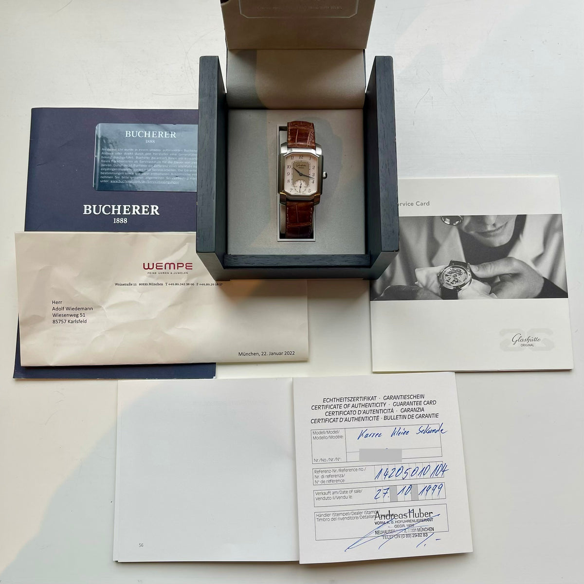 Glashütte Original Senator Moonphase Panorama Rose Gold (2010) Service 2025