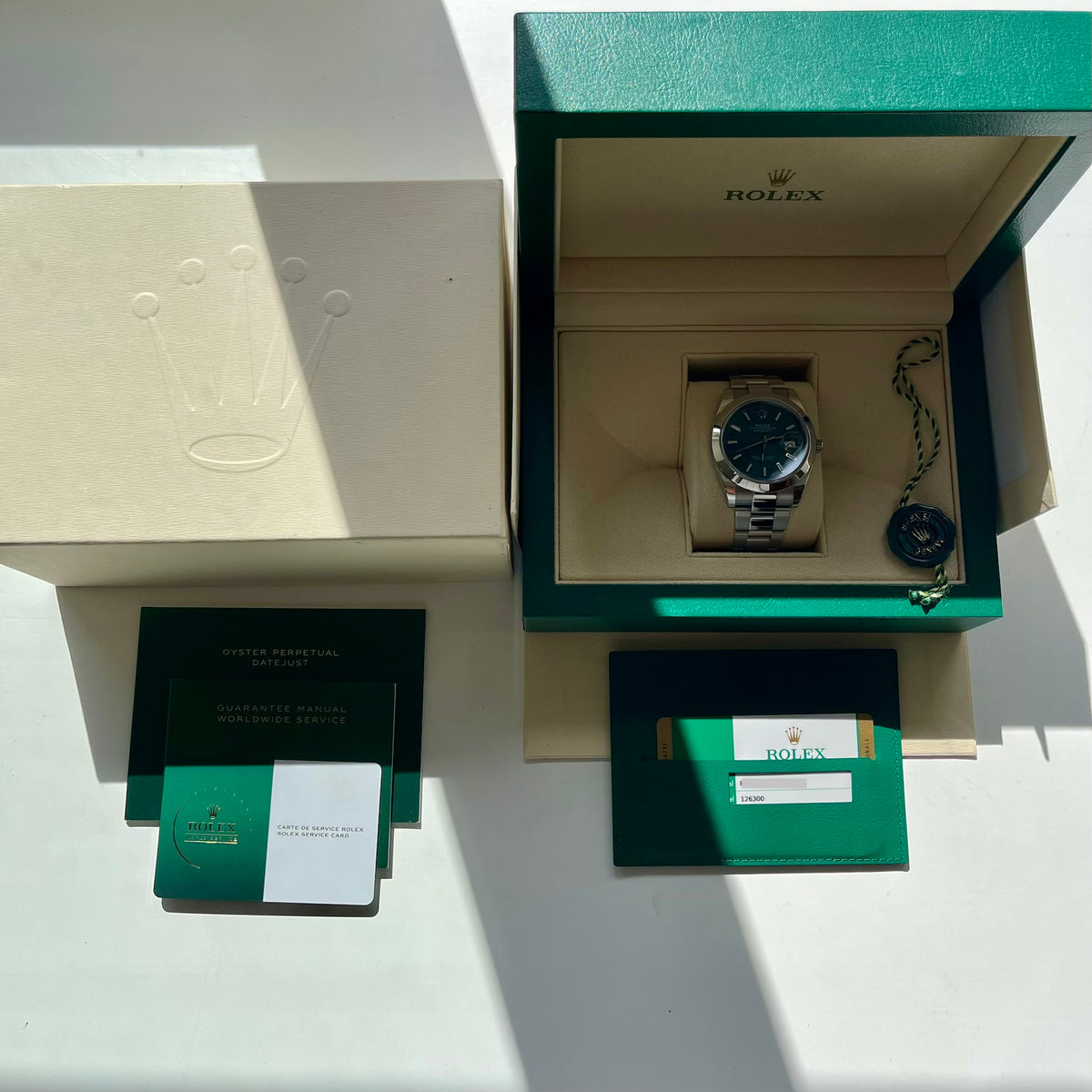 Datejust 41 Ref. 126300 Wimbledon Jubilee / box and papers / very good condition / 2019